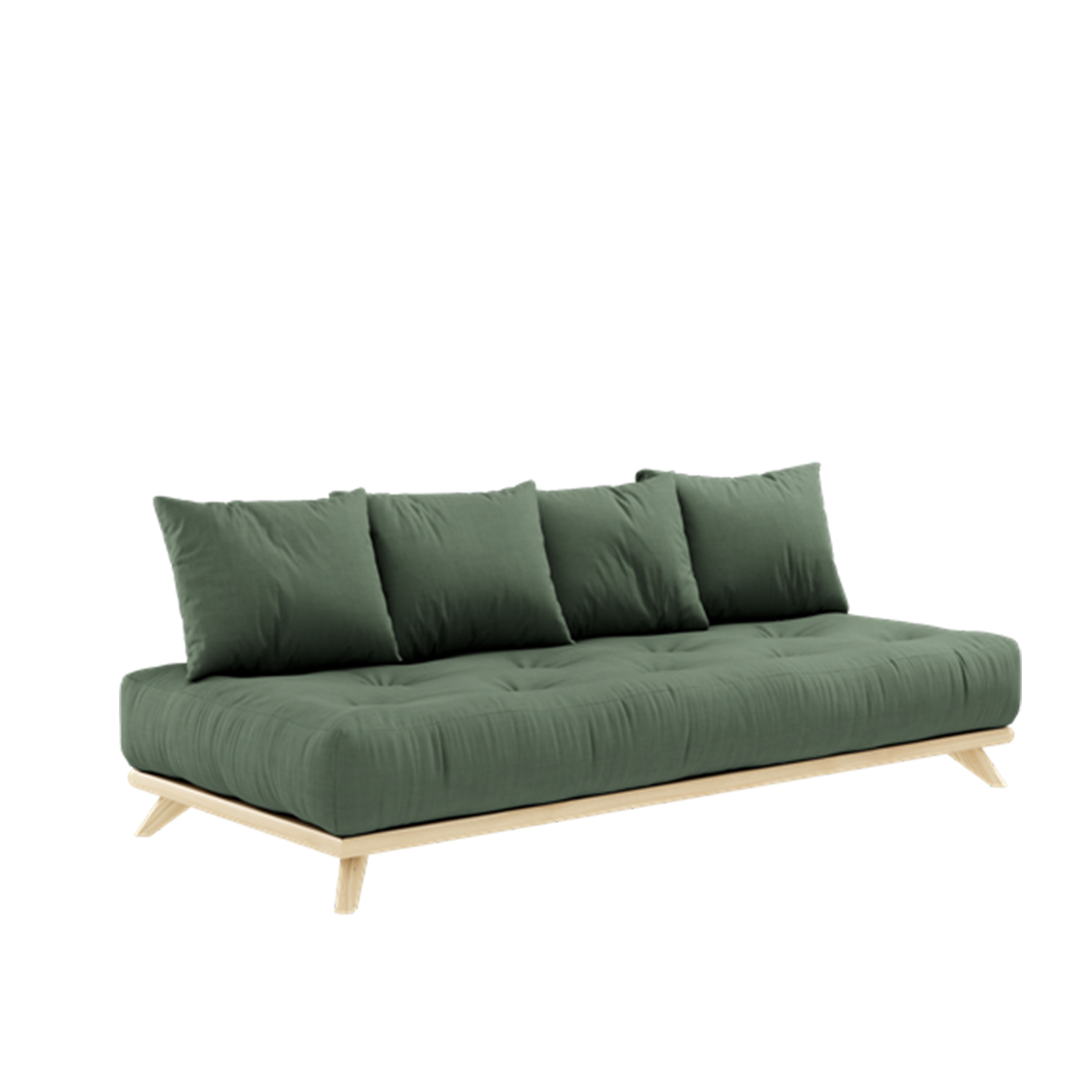 Karup Design Senza Schlafsofa Natur/Olivgrün 200cm