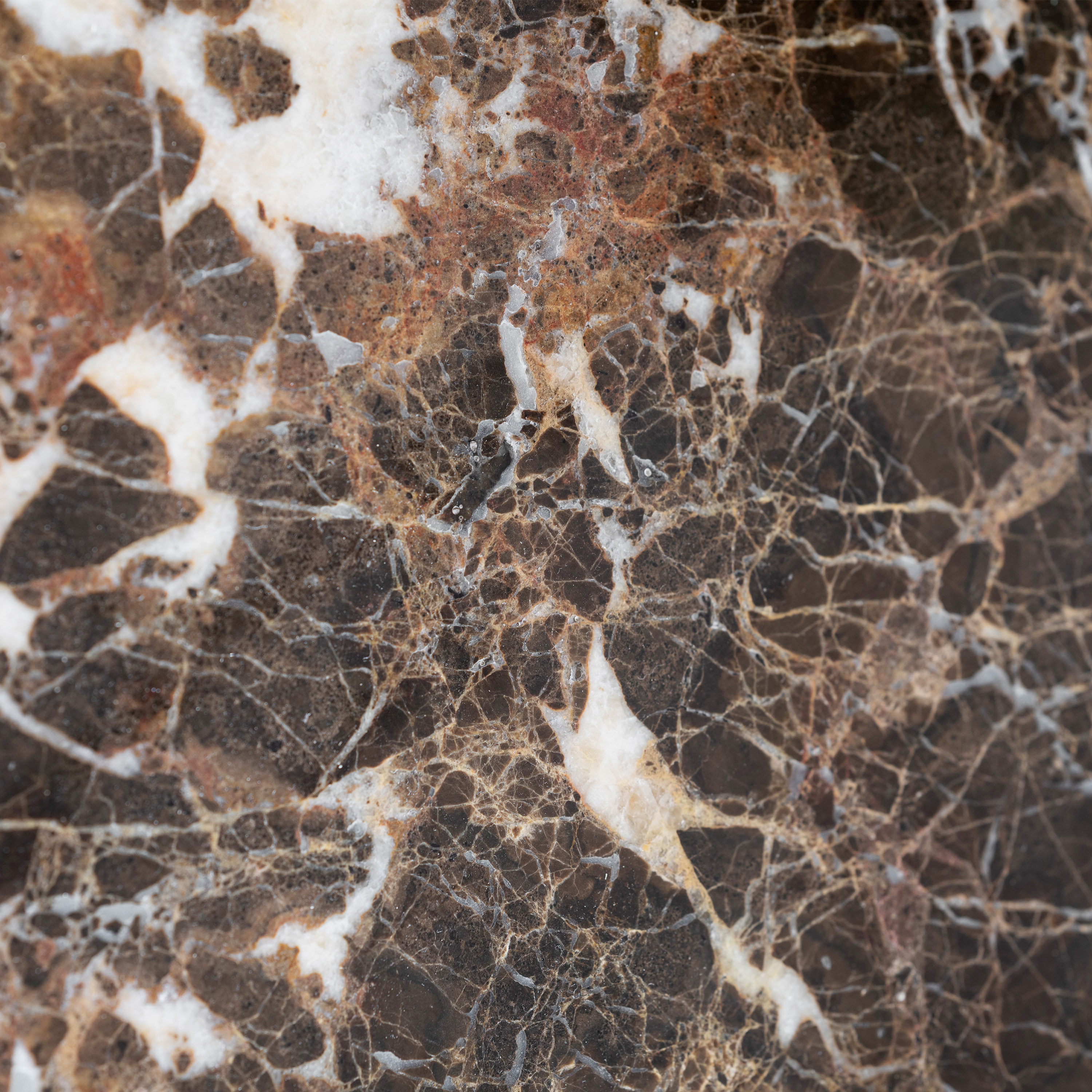 Rowico Home Brooksville Couchtisch Braun Marmor/Eiche Ø90