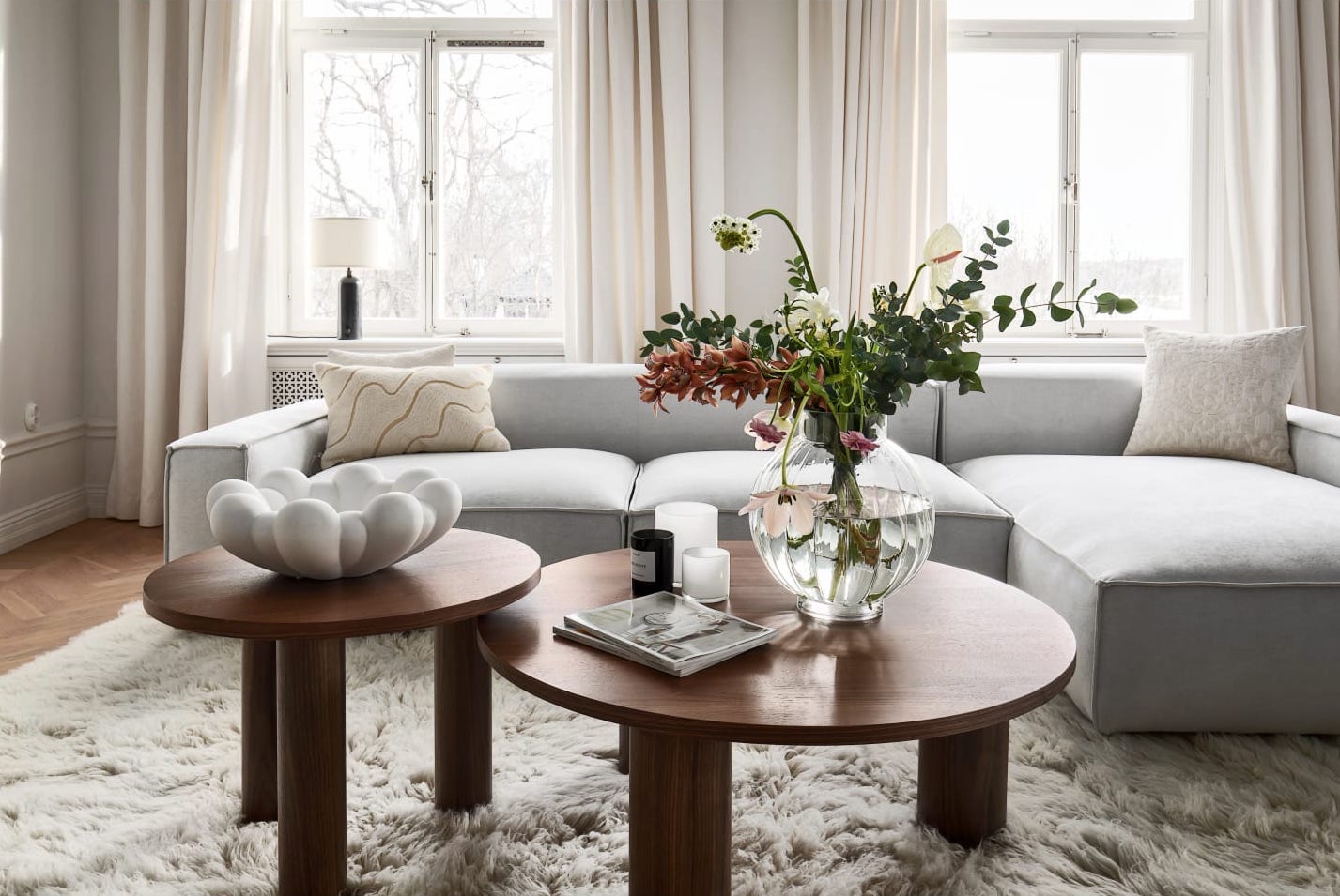 Chhatwal &amp; Jonsson Kashi Putetrekk Off White 40x60