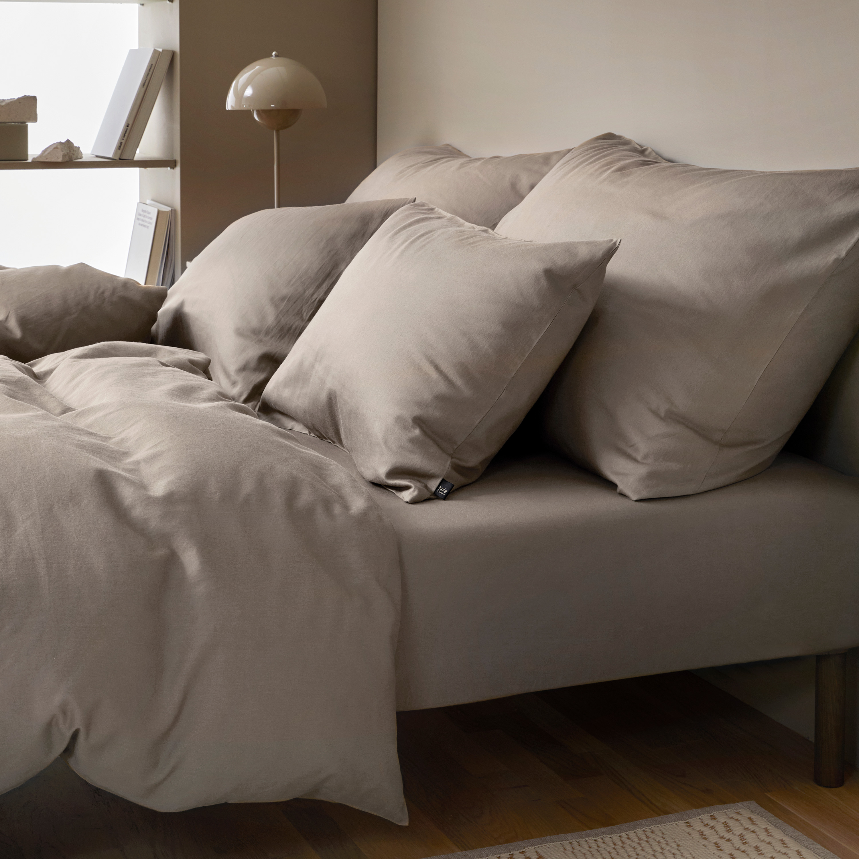 Høie Harmoni Pussilakanasetti Beige 150x210/50x60