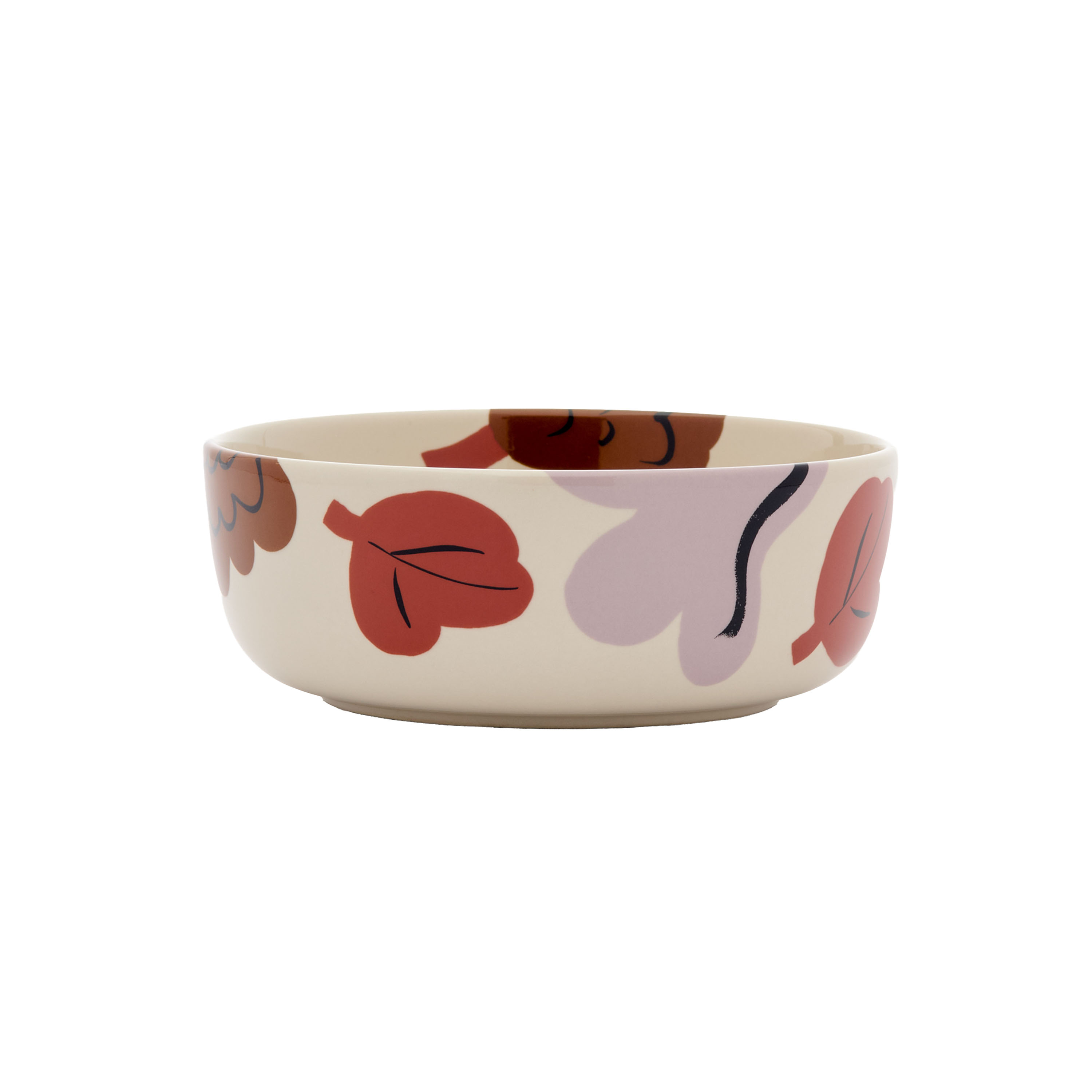 Oiva Kukasta Kukkaan Kulho Plum/Bronze/Terracotta Ø13