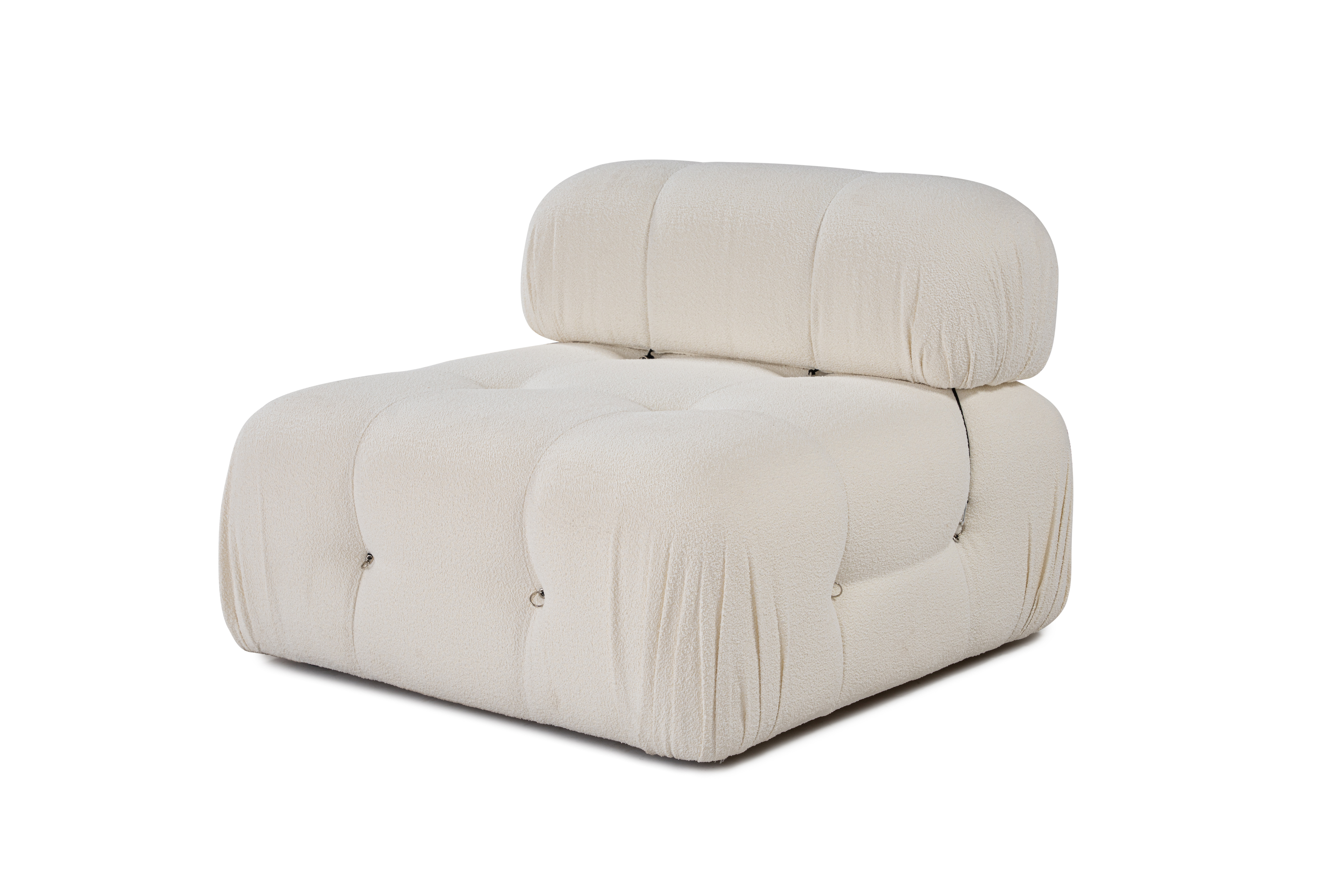 Sleepo Collection Blanca Keskimmäinen Moduuli White Bouclé