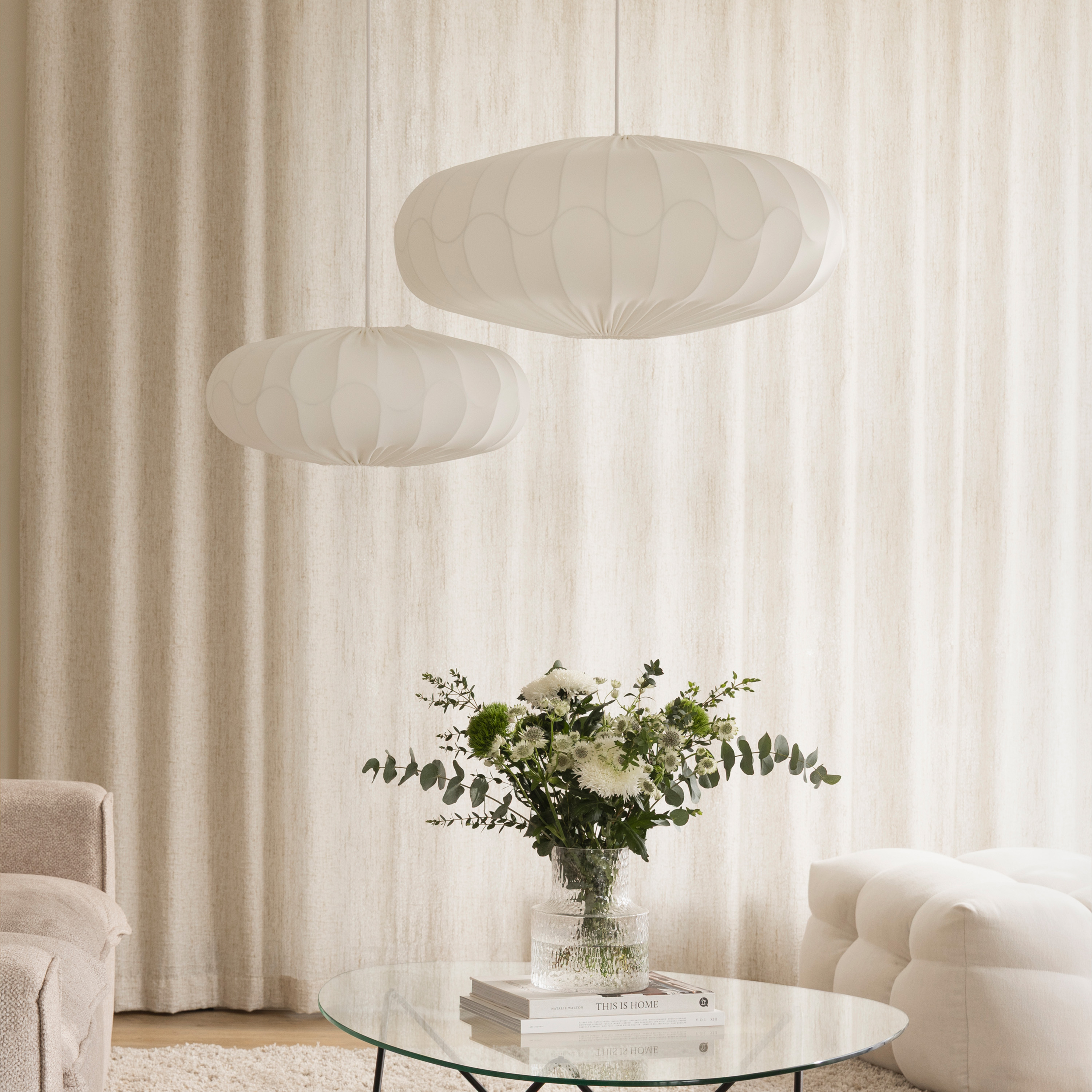 Globen Lighting Bladverk Lampenschirm Weiß 50cm