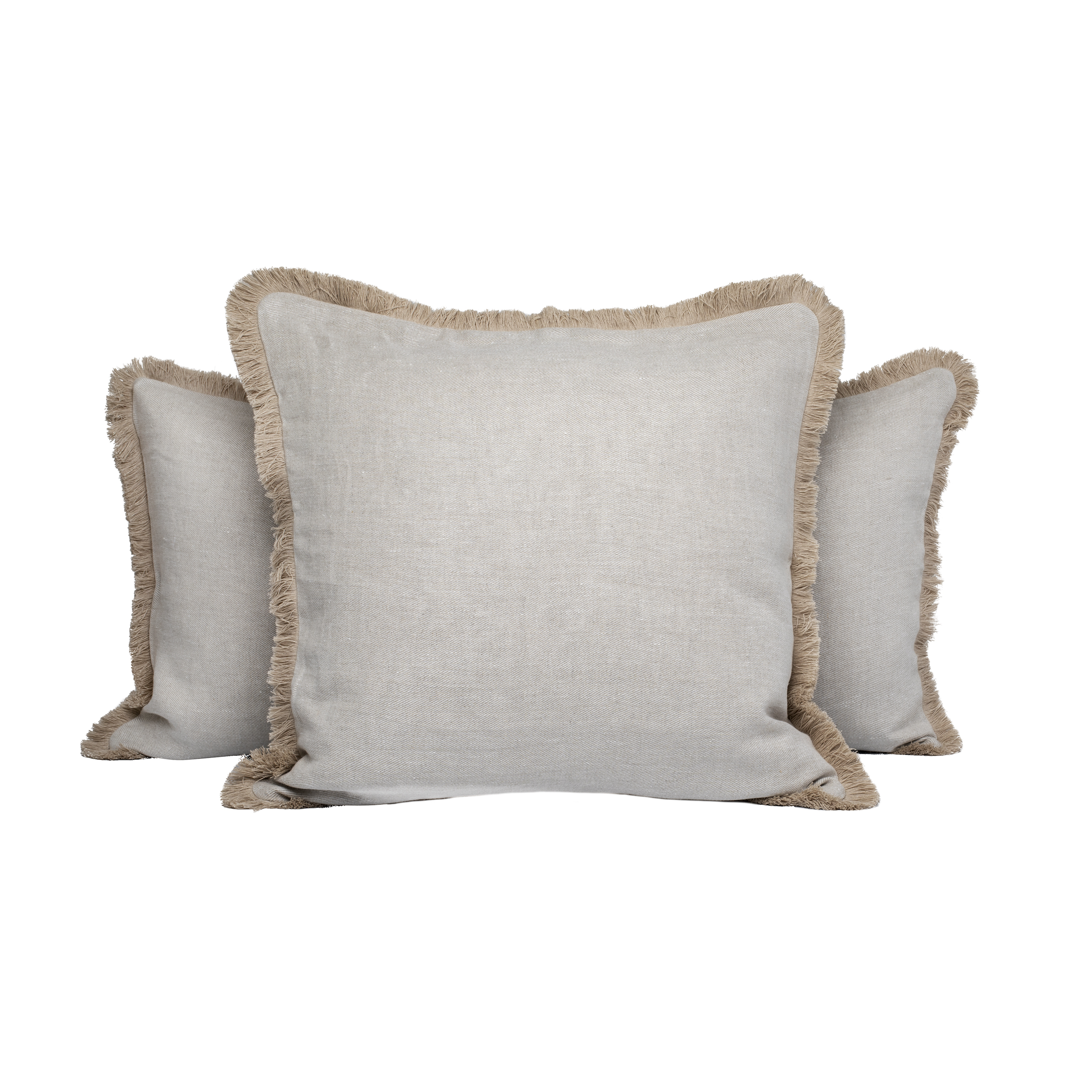 Pienza Kuddfodral Linne Beige/Beige 50x50