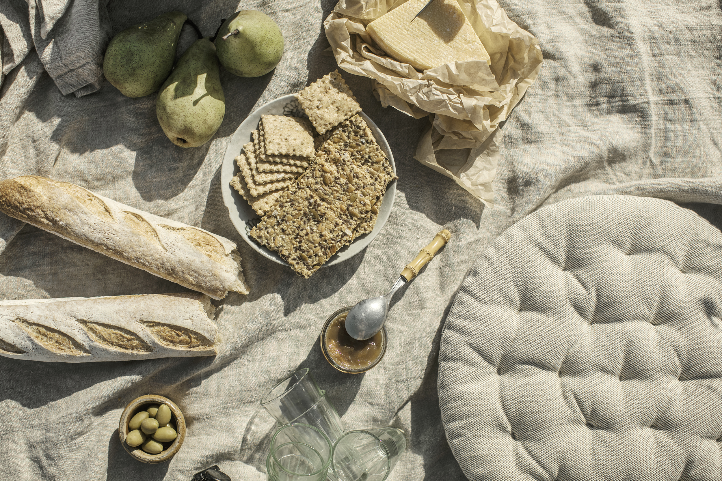 Linum Pepper Stolsdyna White Ø37