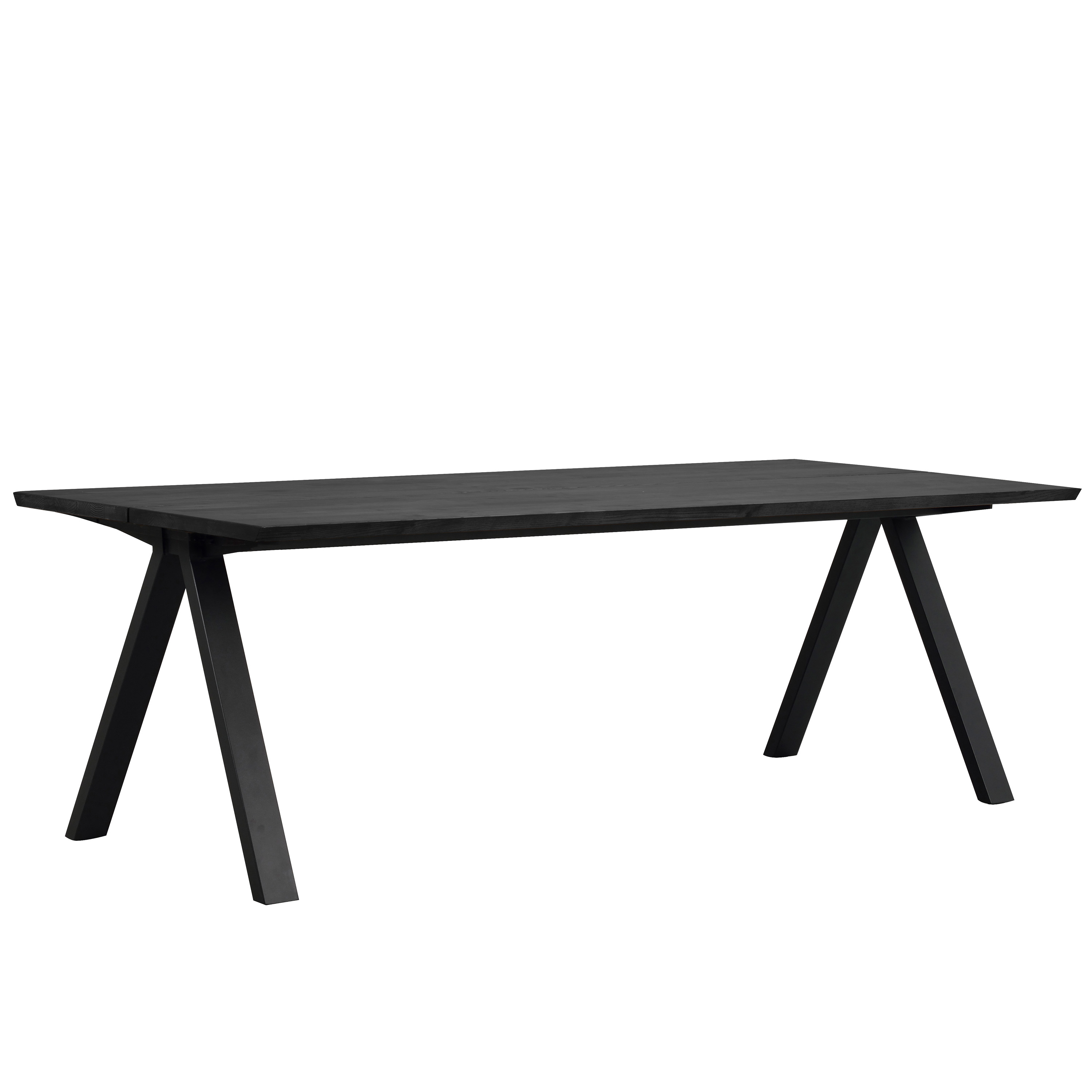 Carradale Esstisch V-Bein Schwarz 220cm