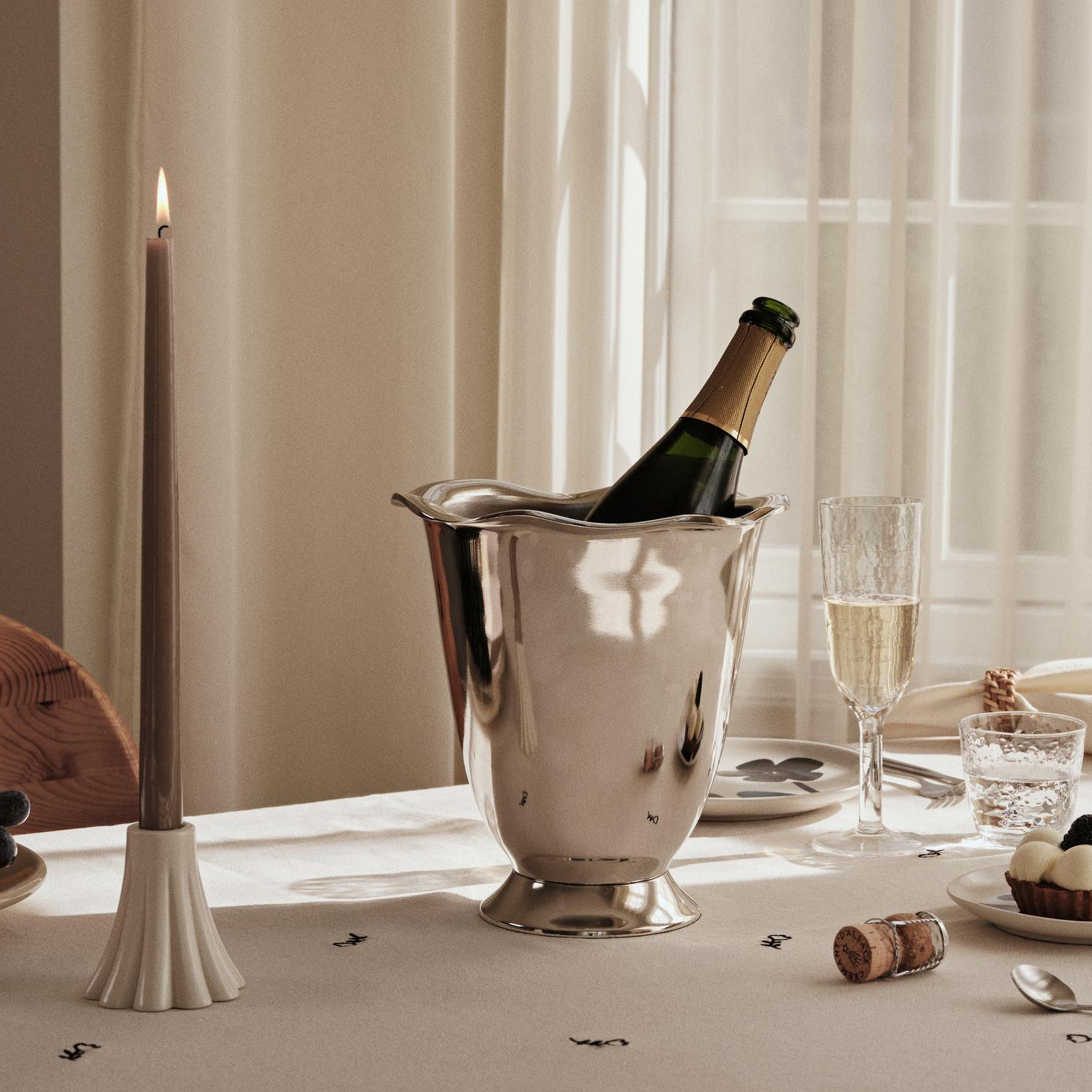 Broste Copenhagen Beatrice Vinkylare Silver Ø23