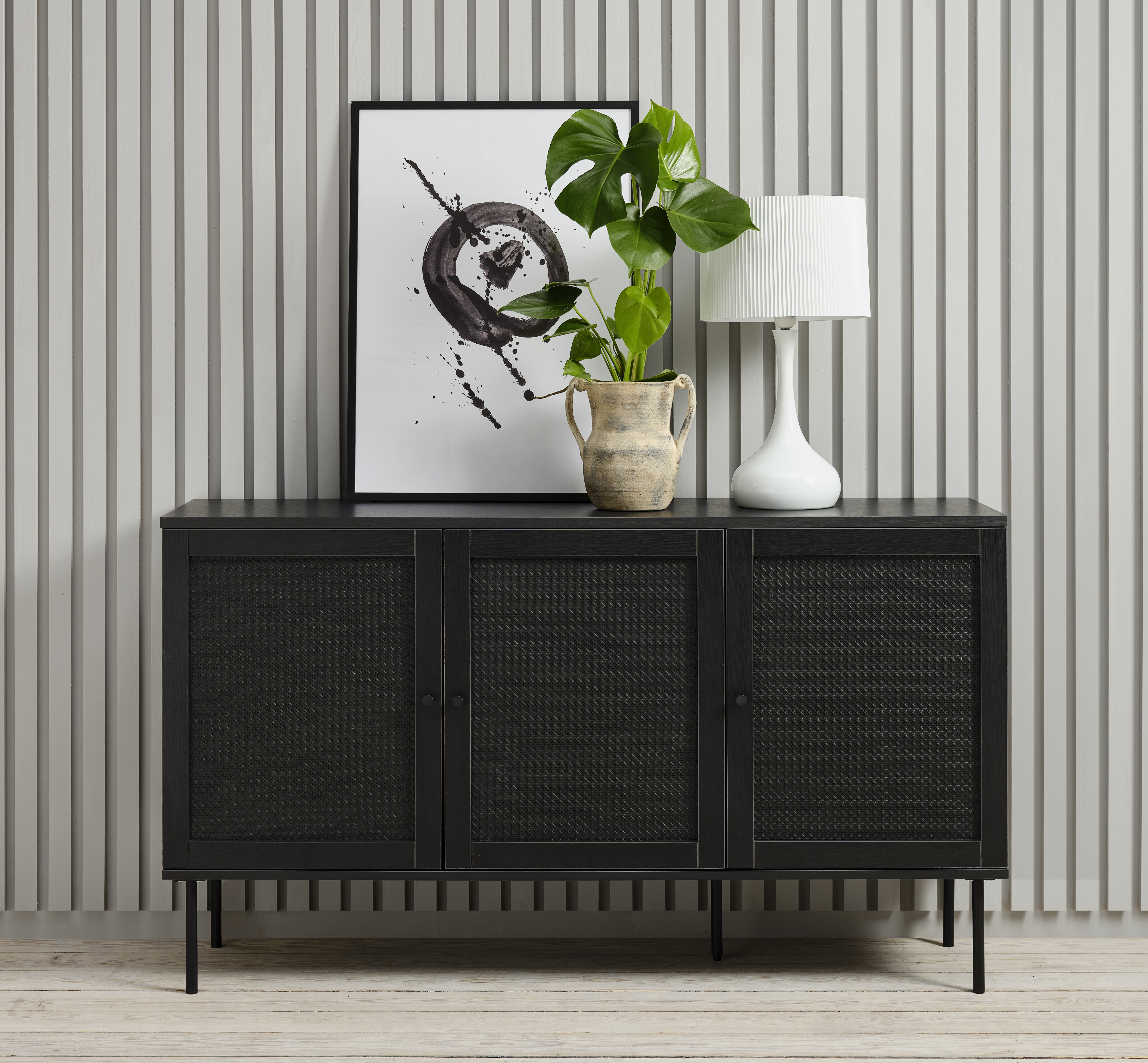 Nordic Home Elin Sideboard Black 140cm