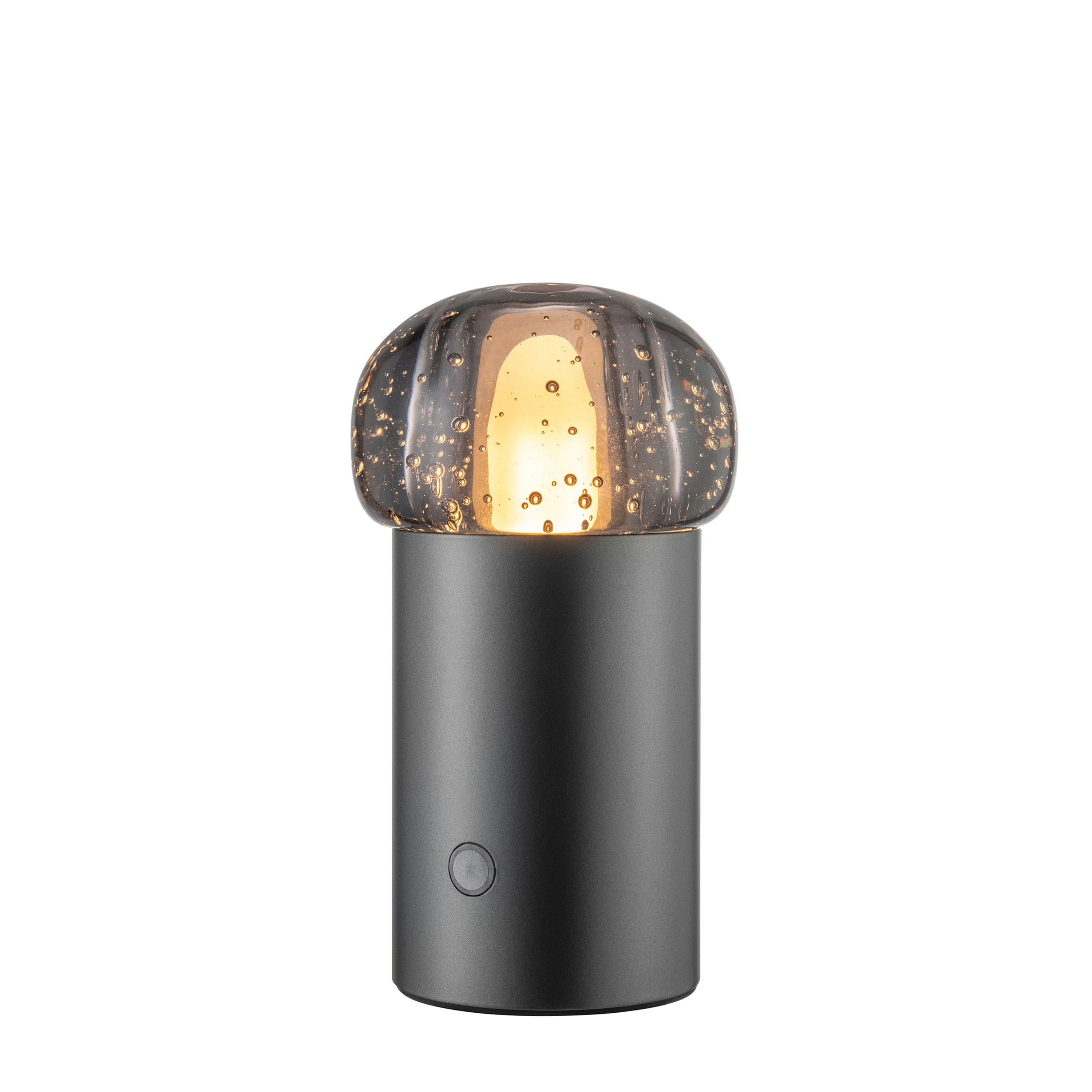 Blomus Iris Portabel Bordlampe Gun Metal 18cm