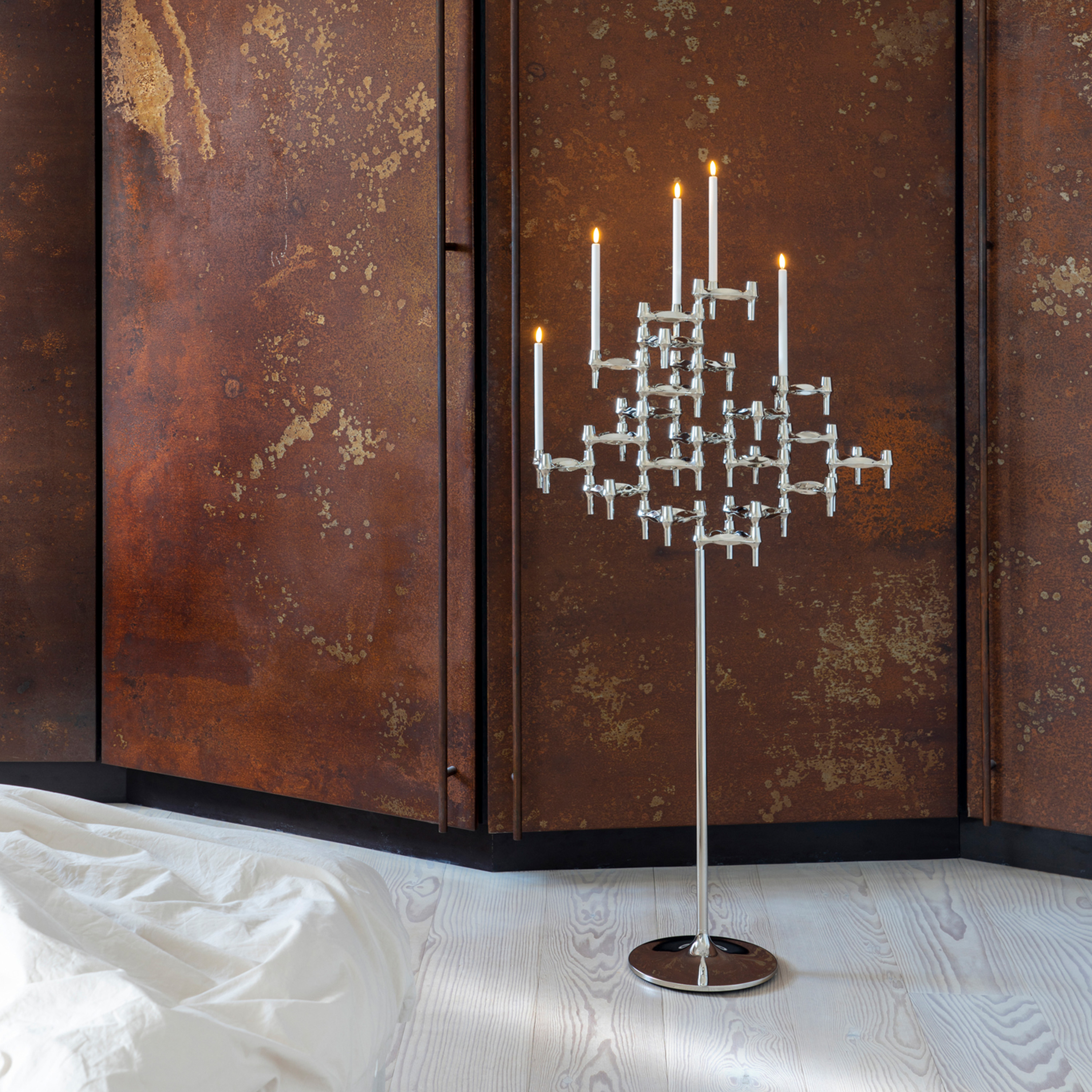 Stoff STOFF Nagel Lattiakynttilänjalka Kromi