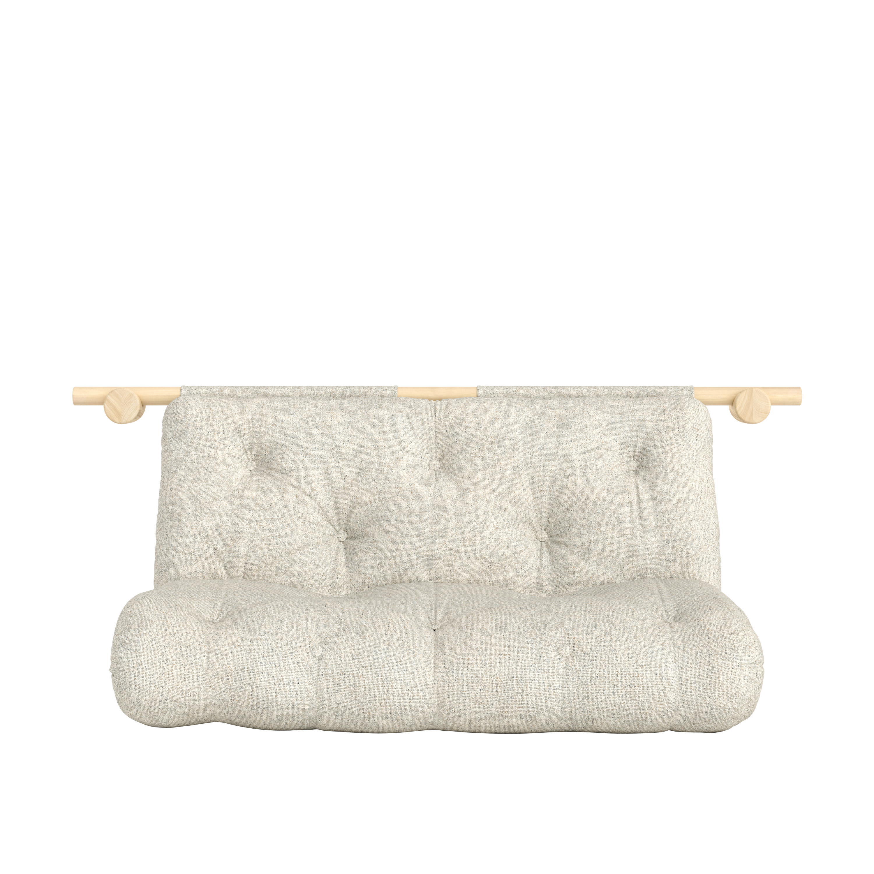 Karup Design Hooked Bäddsoffa Raw Soft Chalk 135x200