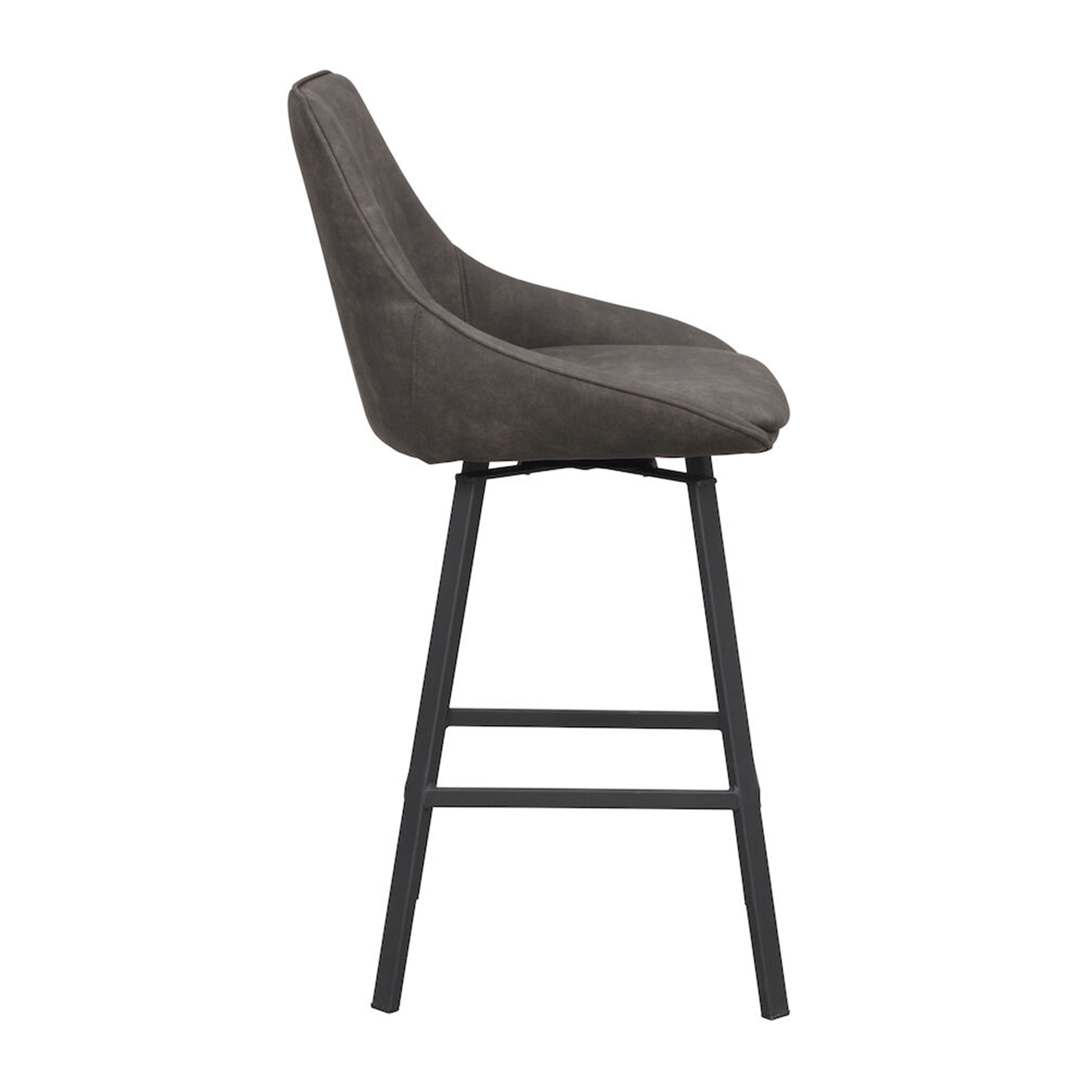 Rowico Home Alison Barstol Mörkgrå Microfiber/Svart