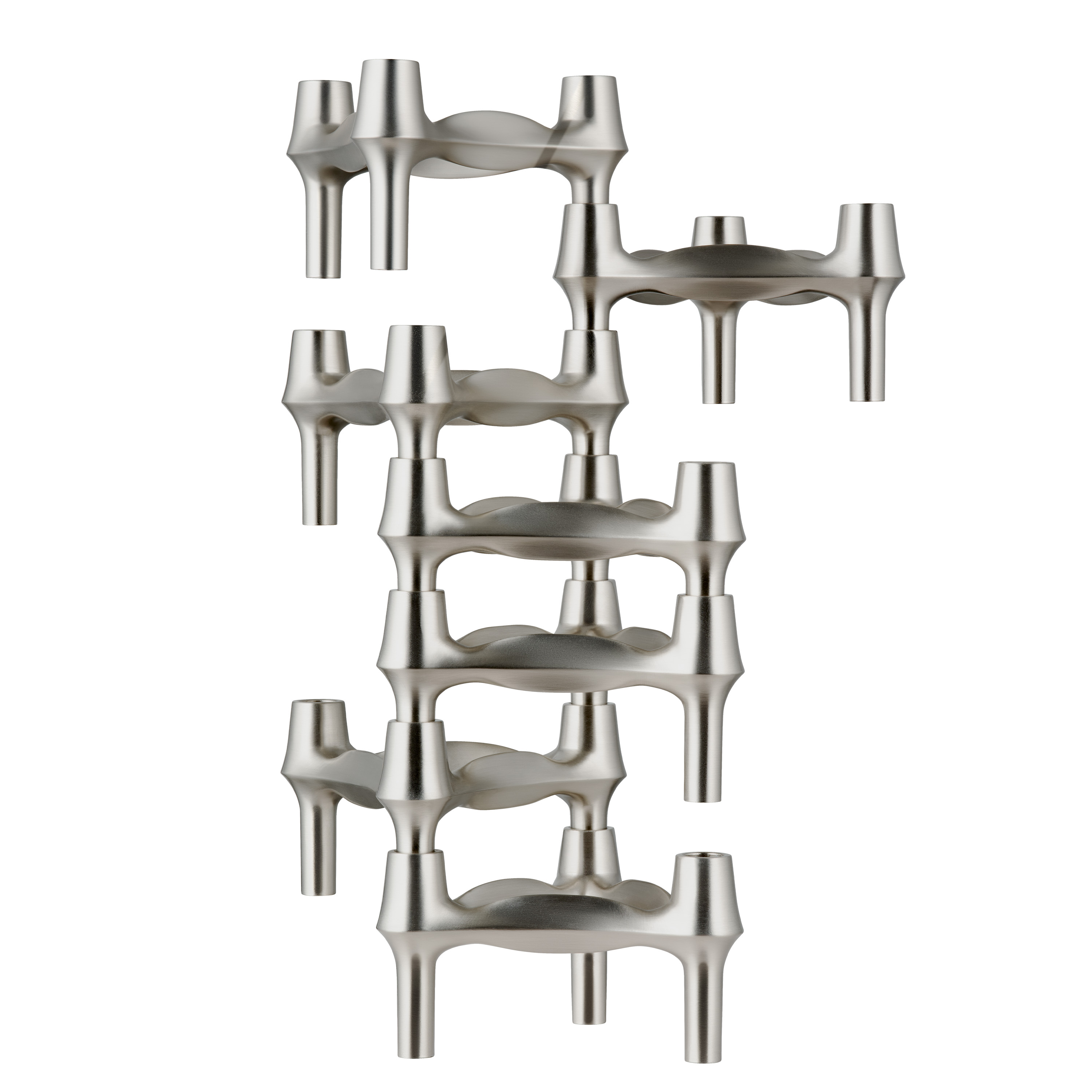 Stoff BMF Lysestake Børstet Krom 3-pack