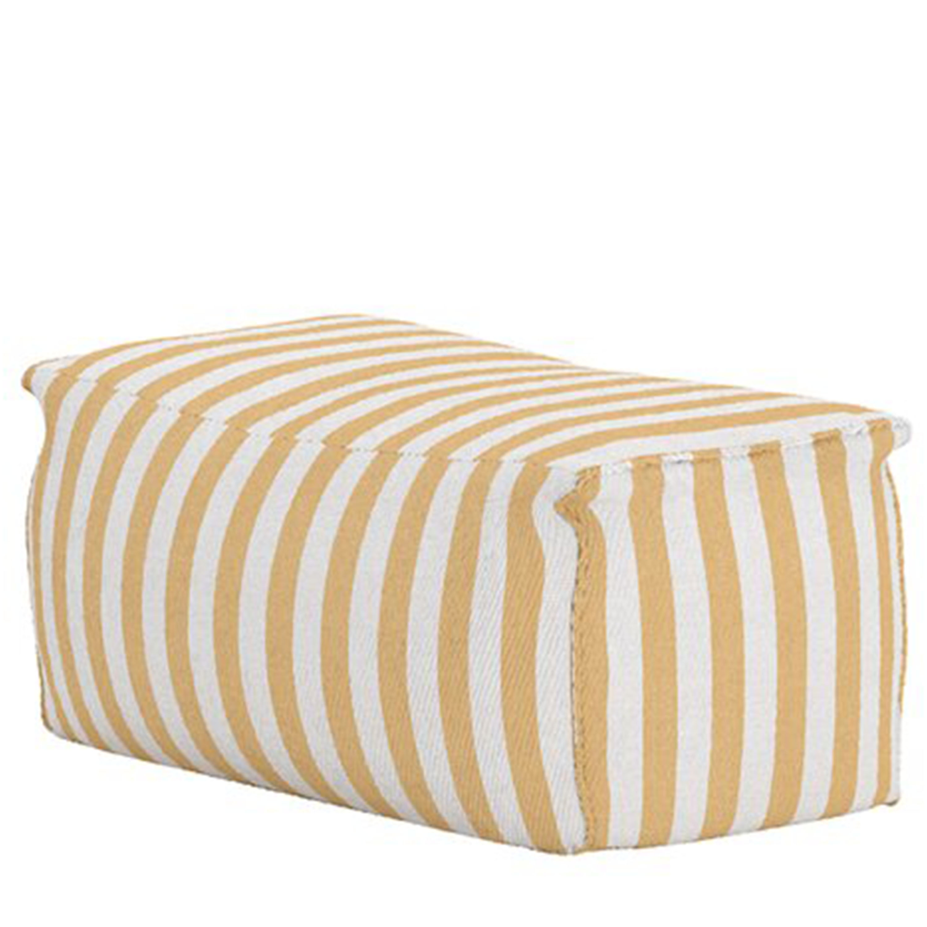 Redang Lounge Fotpall White/Yellow Striped