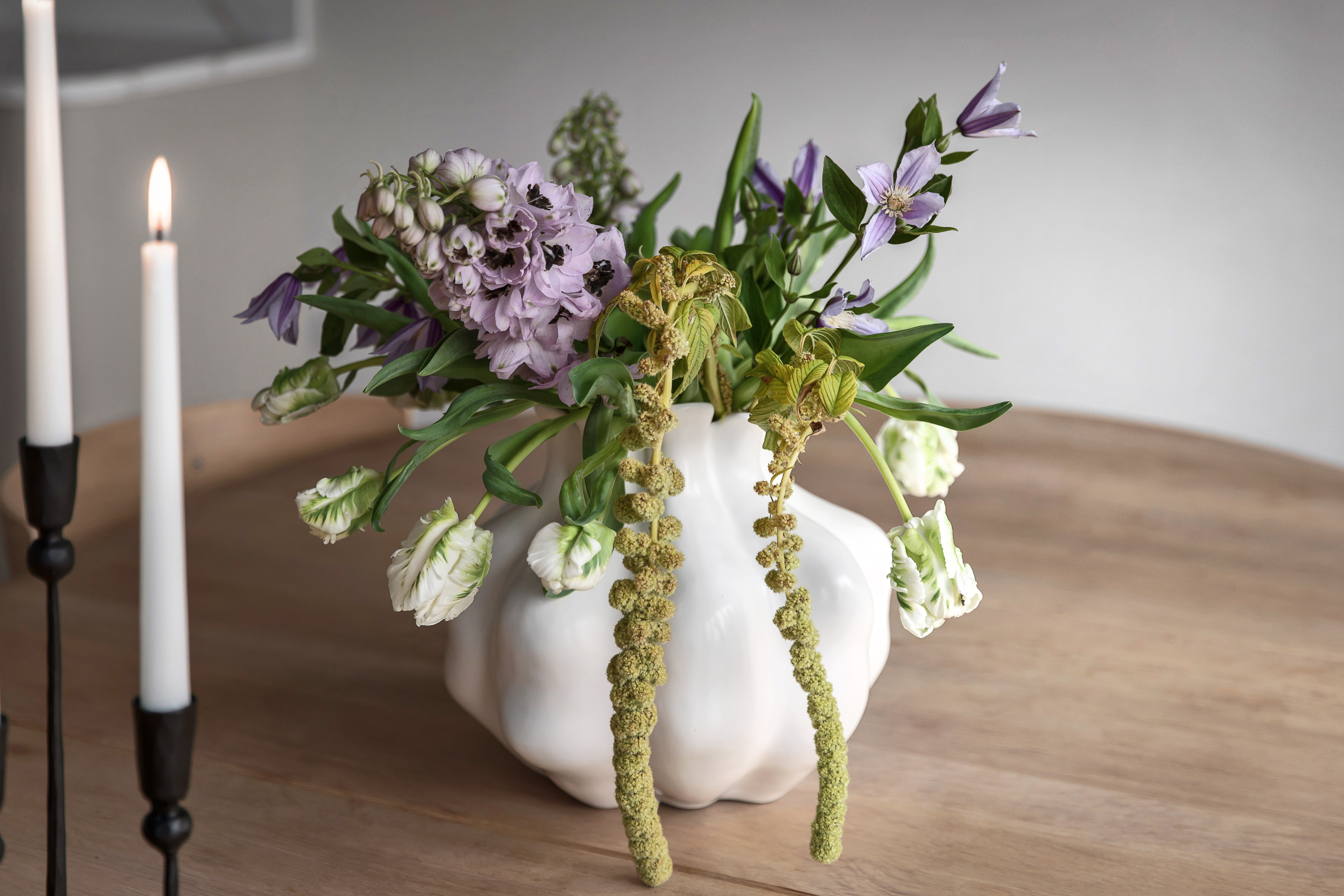 Wikholm Form Violet Vase Weiß Groß