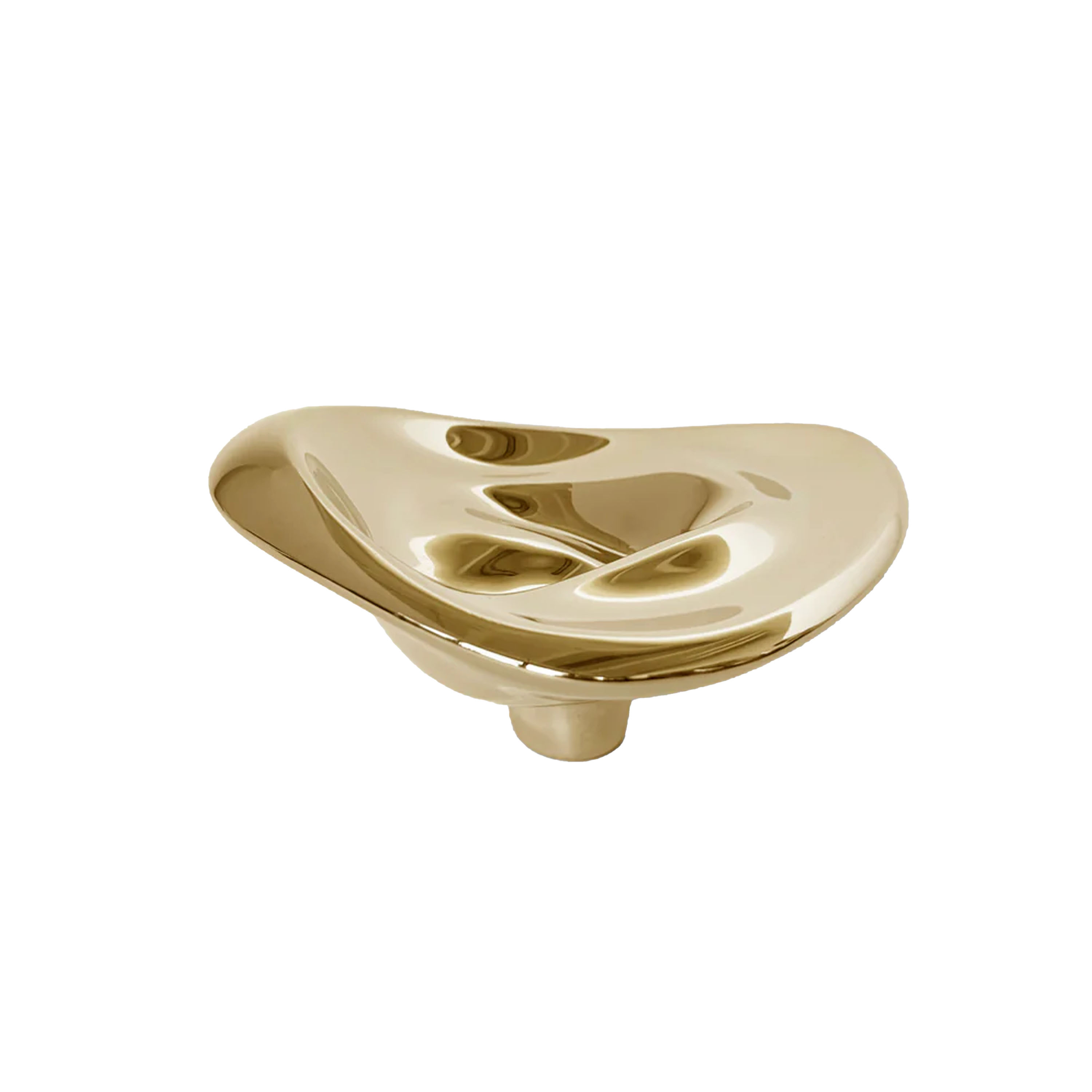 Ripple Nr. 02 Wandhaken Messing Groß