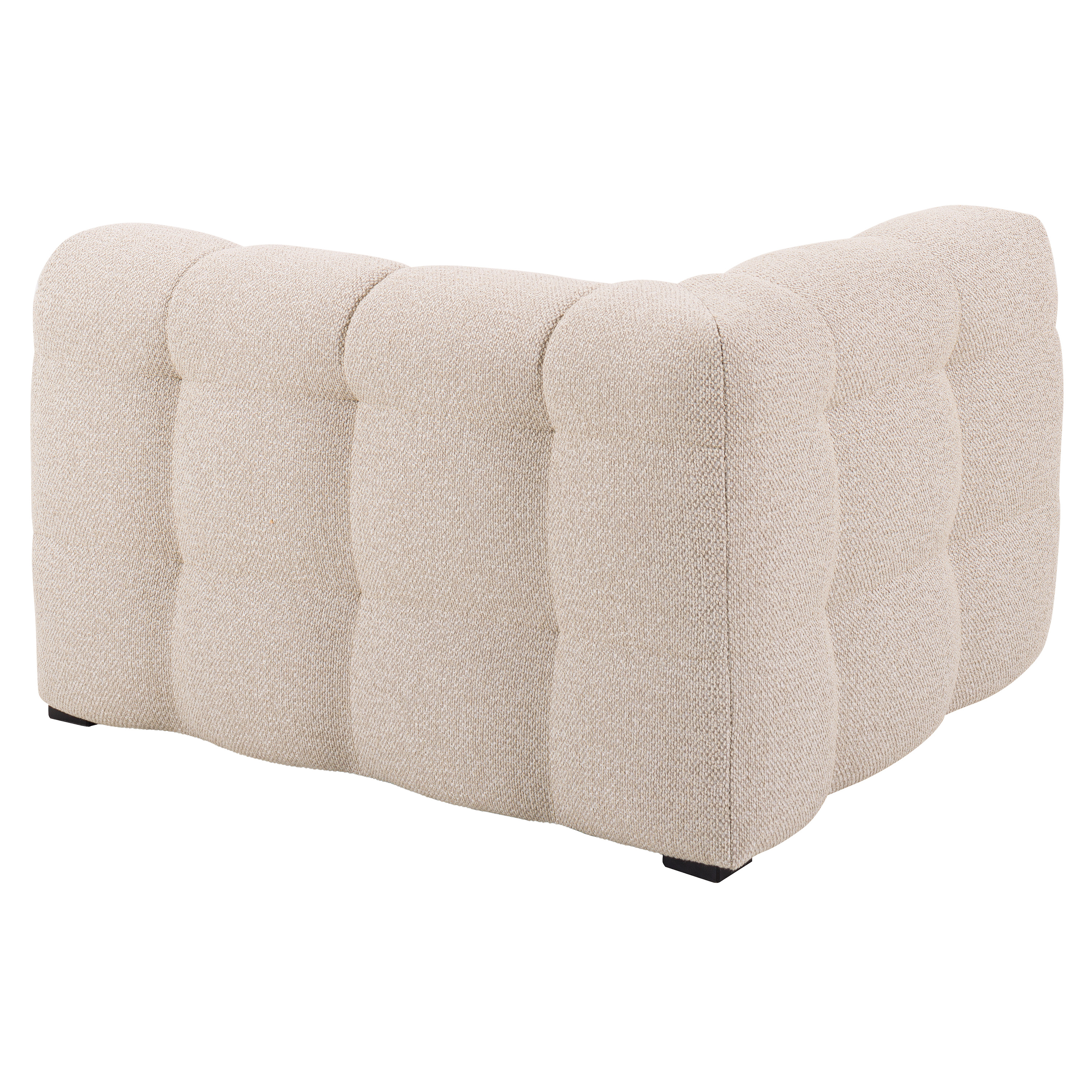 Sleepo Collection Billie 1-sits Soffmodul Vänster Armstöd Beige Bouclé 118cm