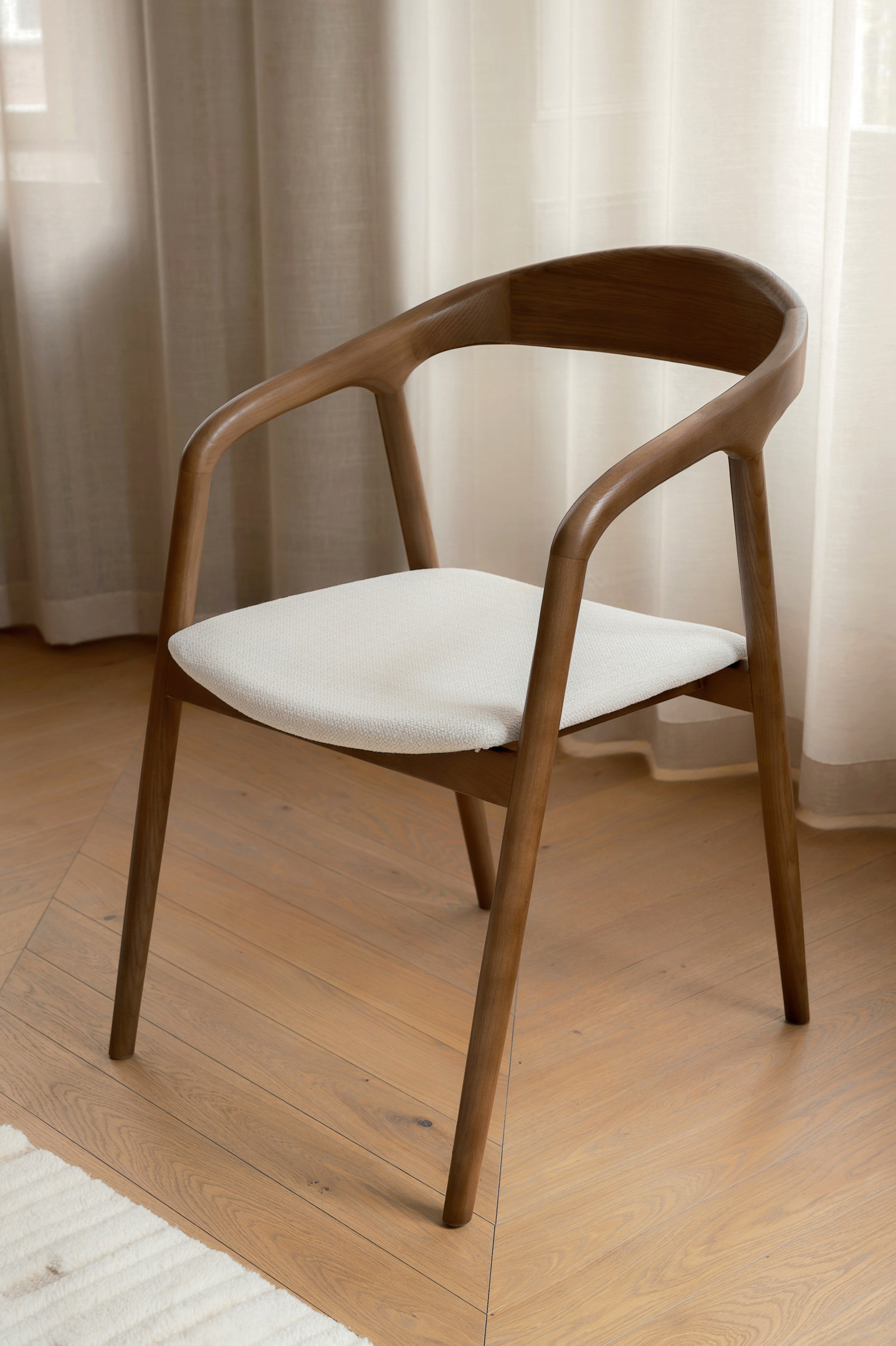 Sleepo Collection Casper Karmstol Caramel/Vit