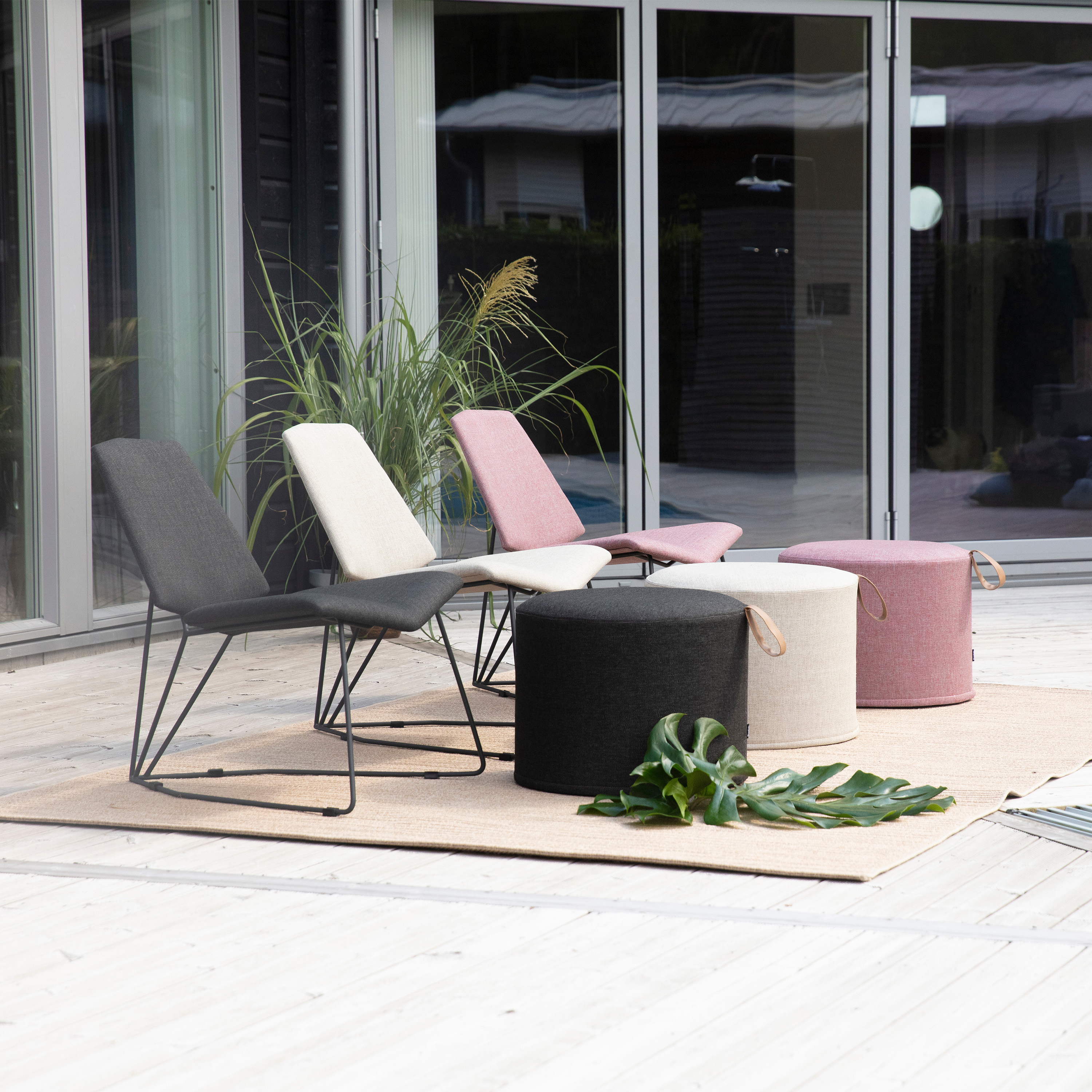 Brafab Pollux Loungestol Antracit/Sand