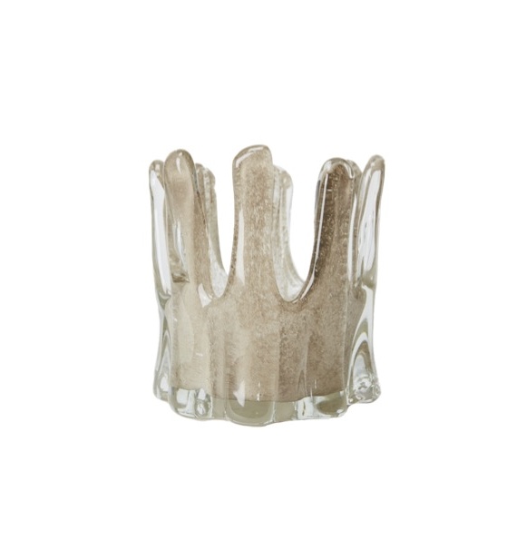 Helix Ljuslykta Taupe 14cm