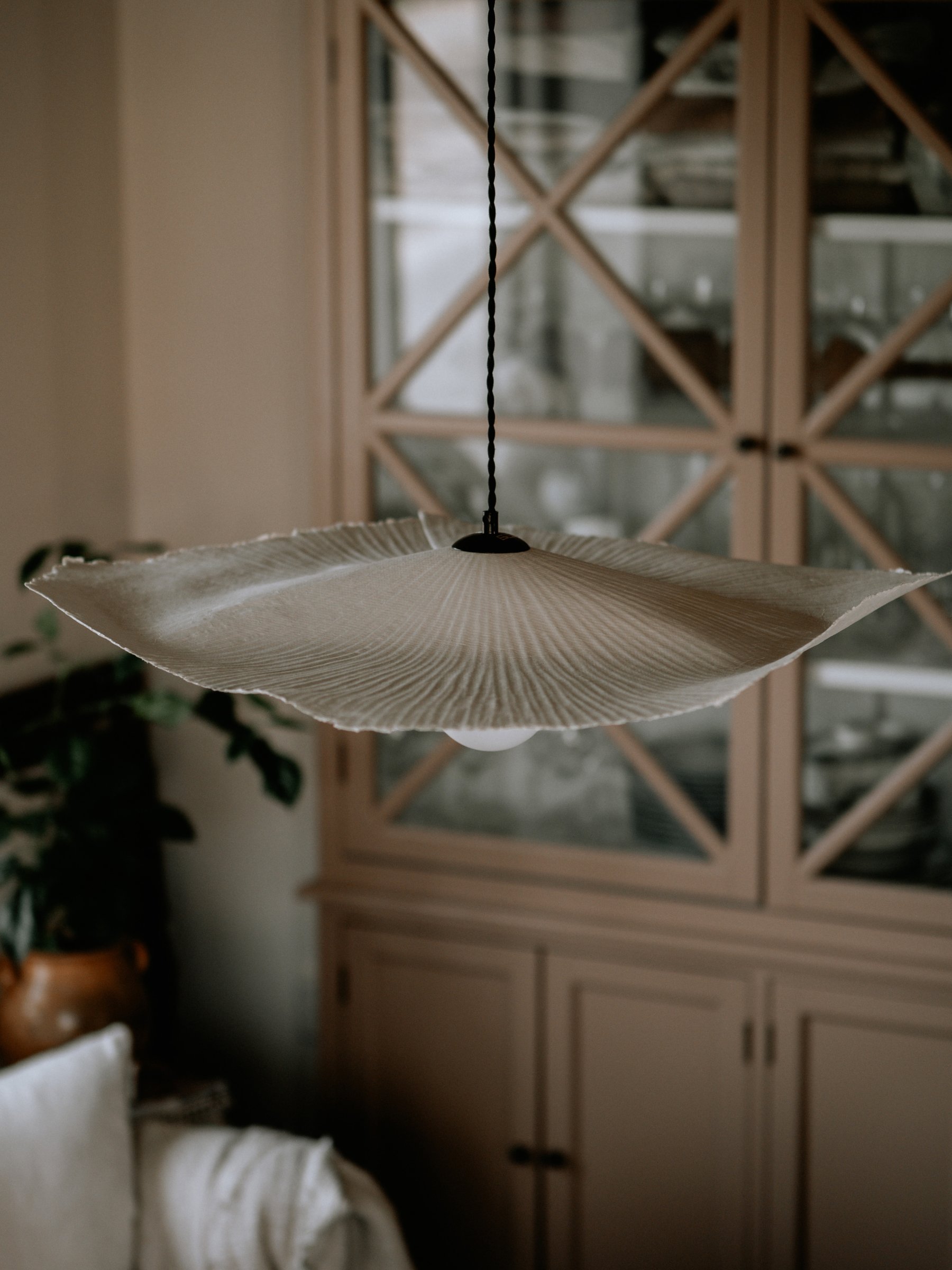 Globen Lighting Tropez Taklampe Natur 82cm