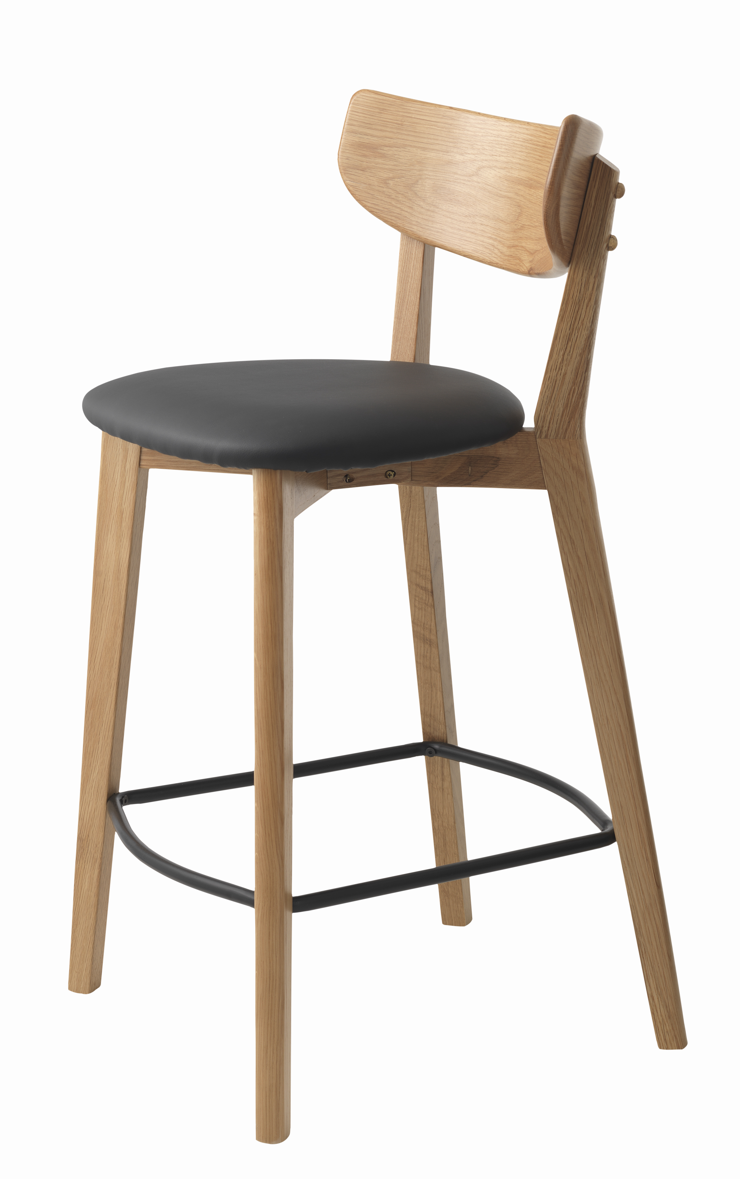 2-pack Nordic Home - Harley Barstol Natural 67cm - Trä