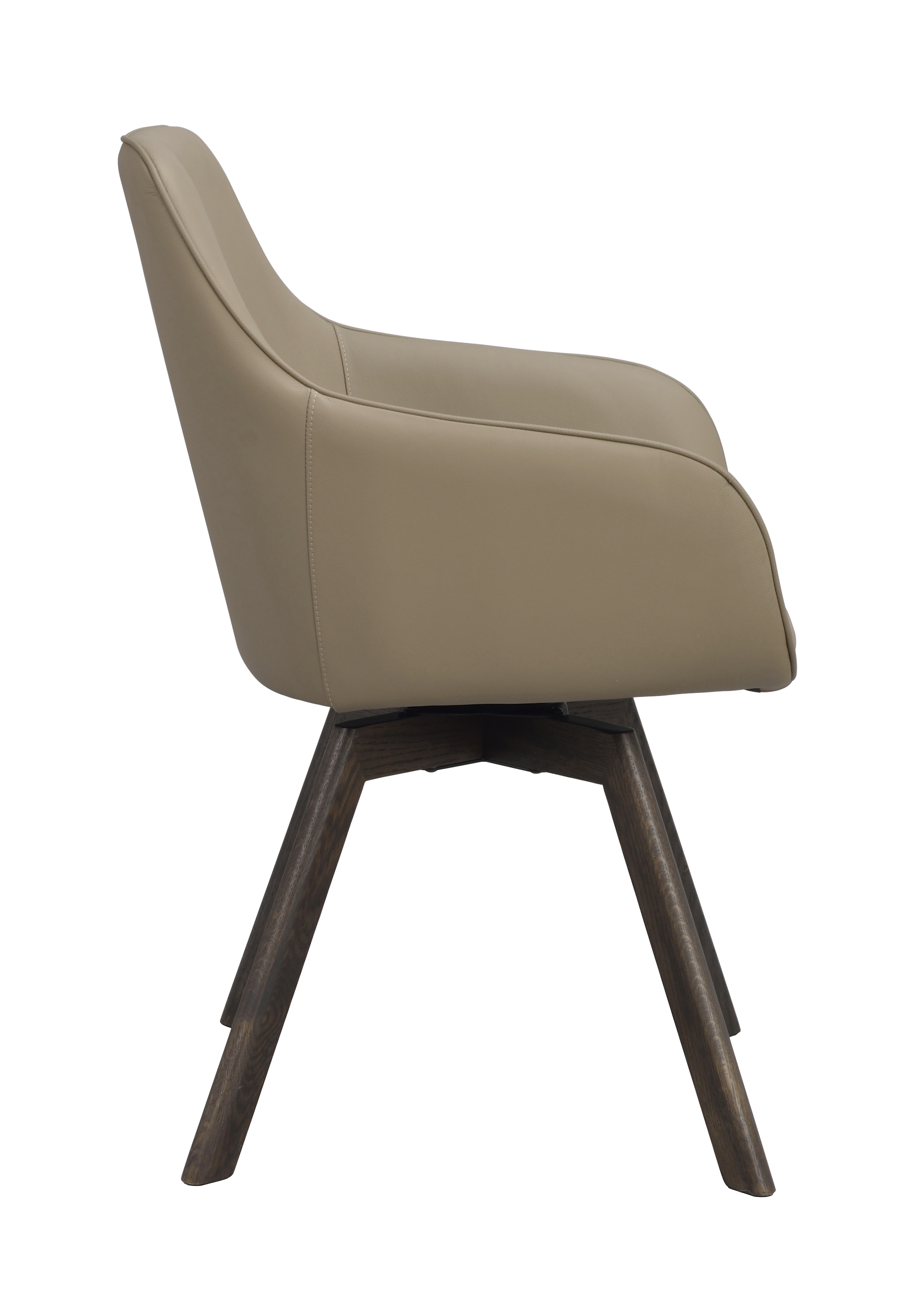 Rowico Home Alison Karmstol Beige Läder/Brun