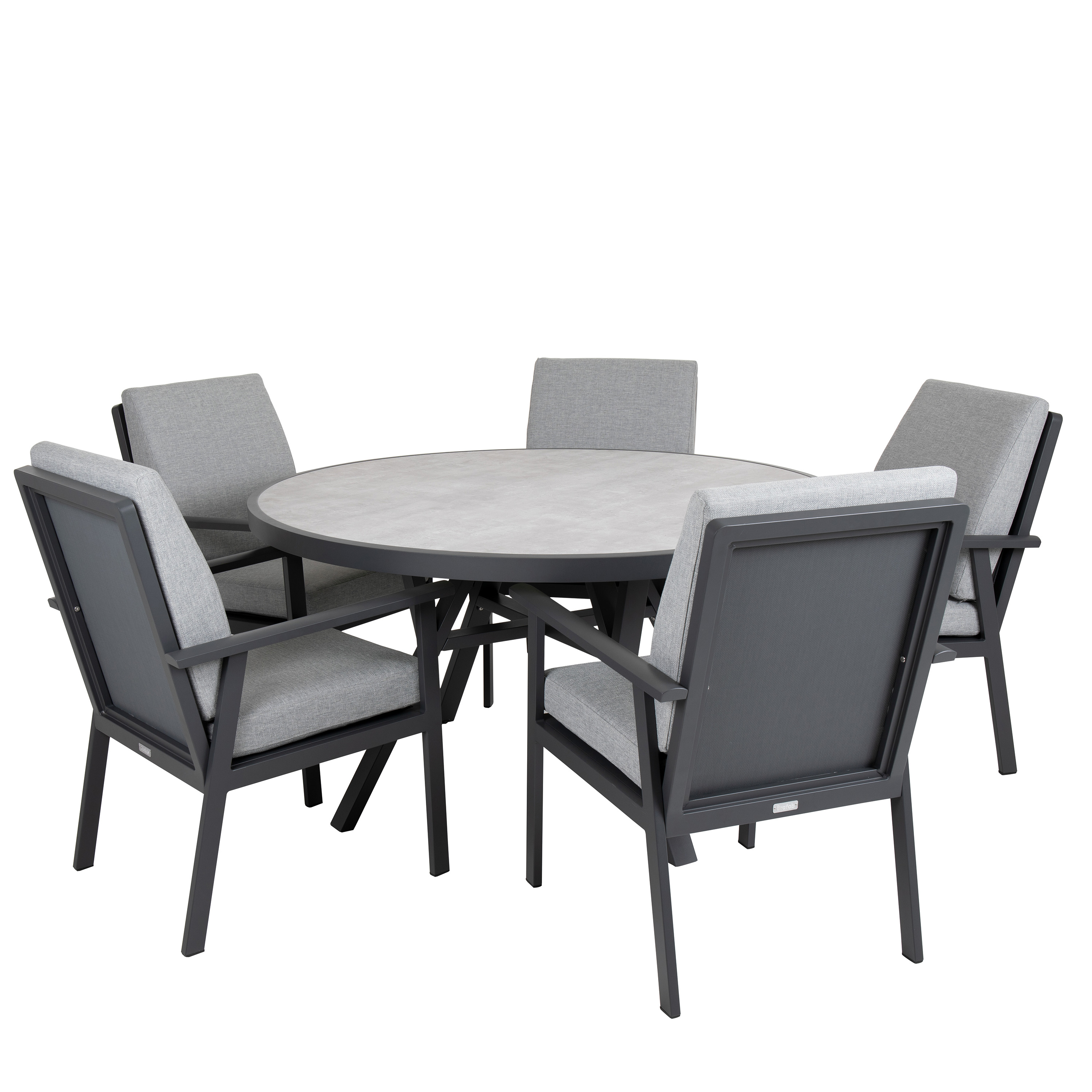 Brafab Samvaro Karmstol Antracit/Pearl Grey