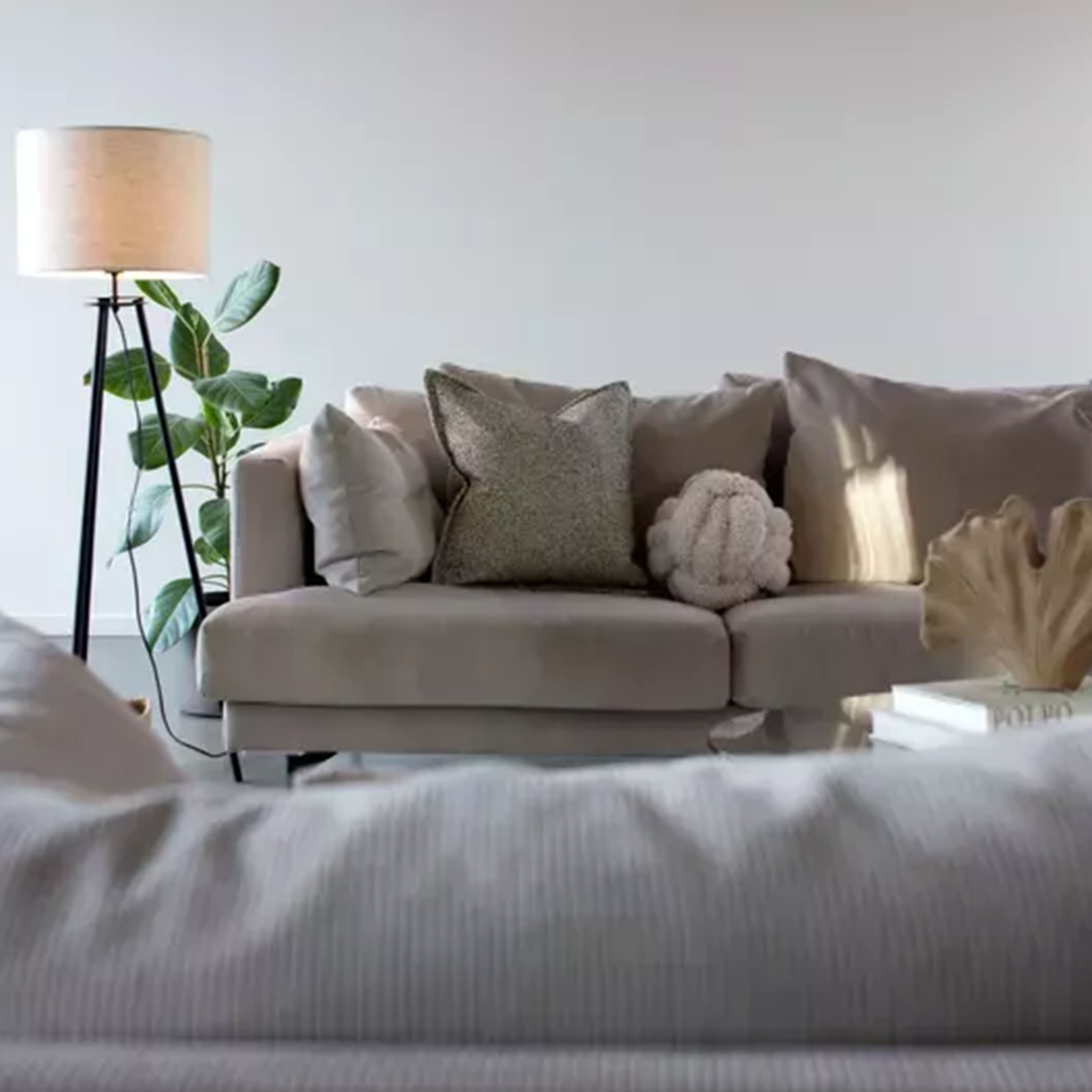Svanefors Hella Prydnadskudde Beige 45x45