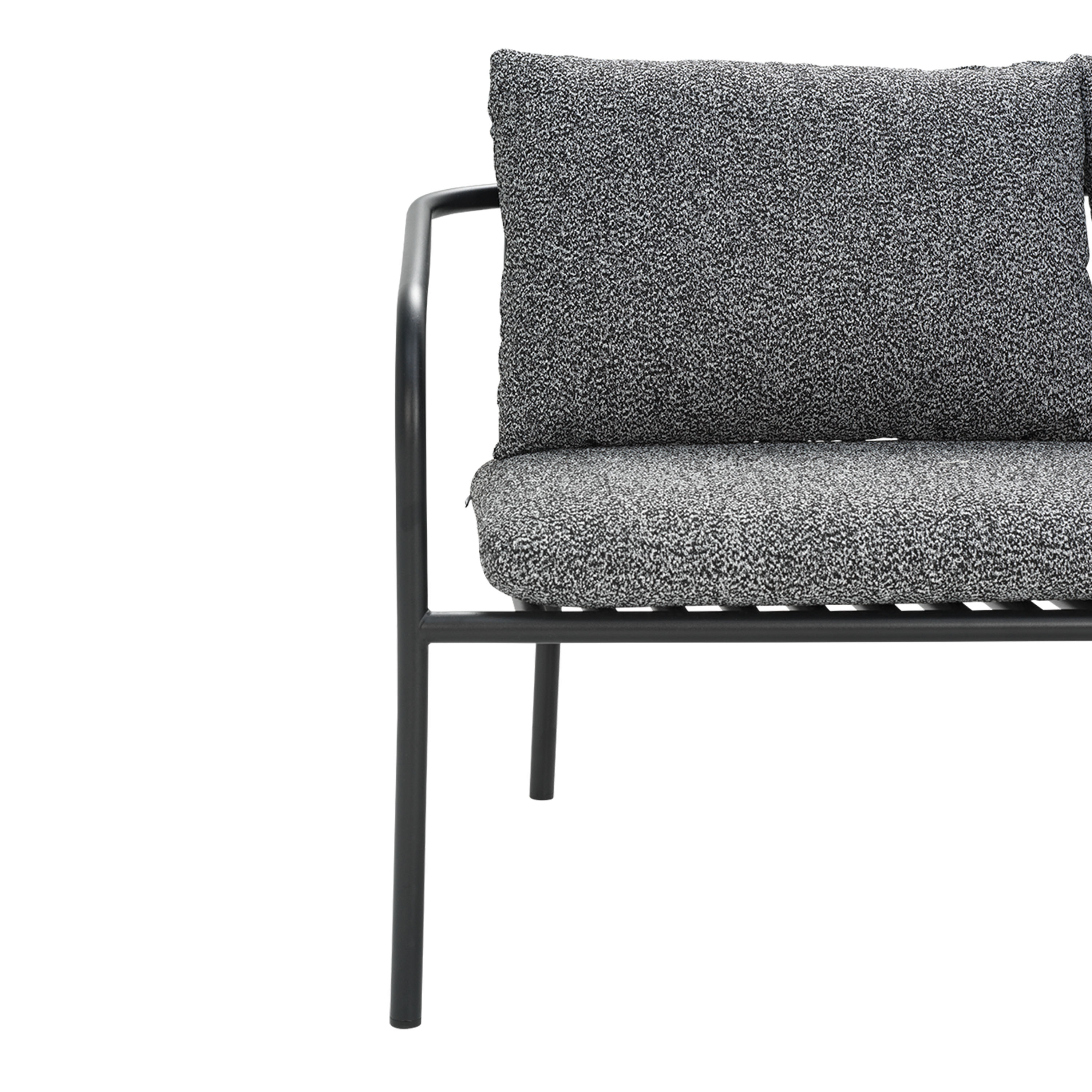 Brafab Bendt 2-sits Soffa Black/Teddy Ant 138cm