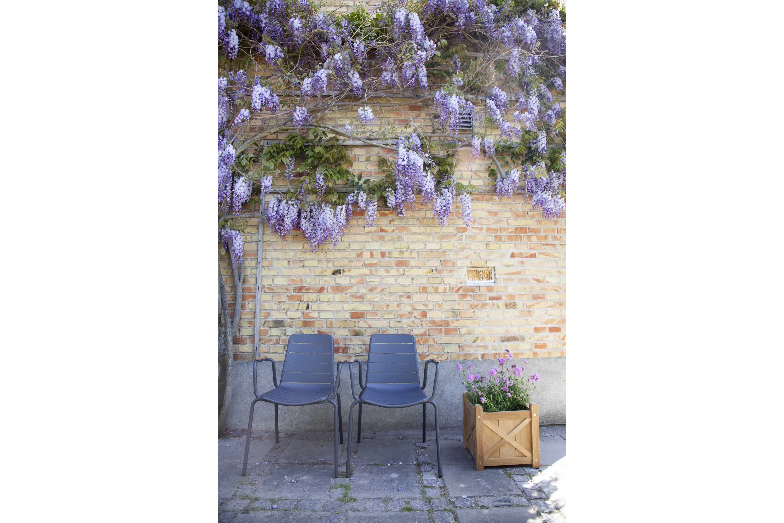 Cinas Parc Armlehnstuhl Teak/Anthrazit