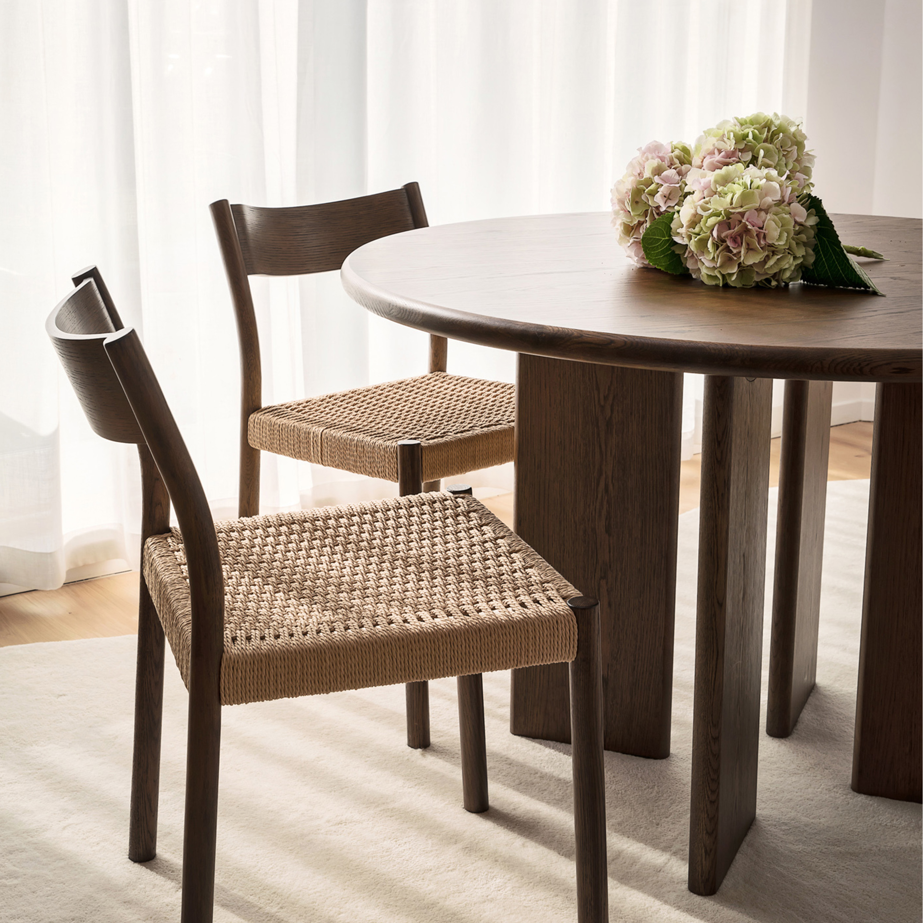 Sleepo Collection Ollie Ruokapöytä Ruskeaksi Petsattu Tammi 120 cm