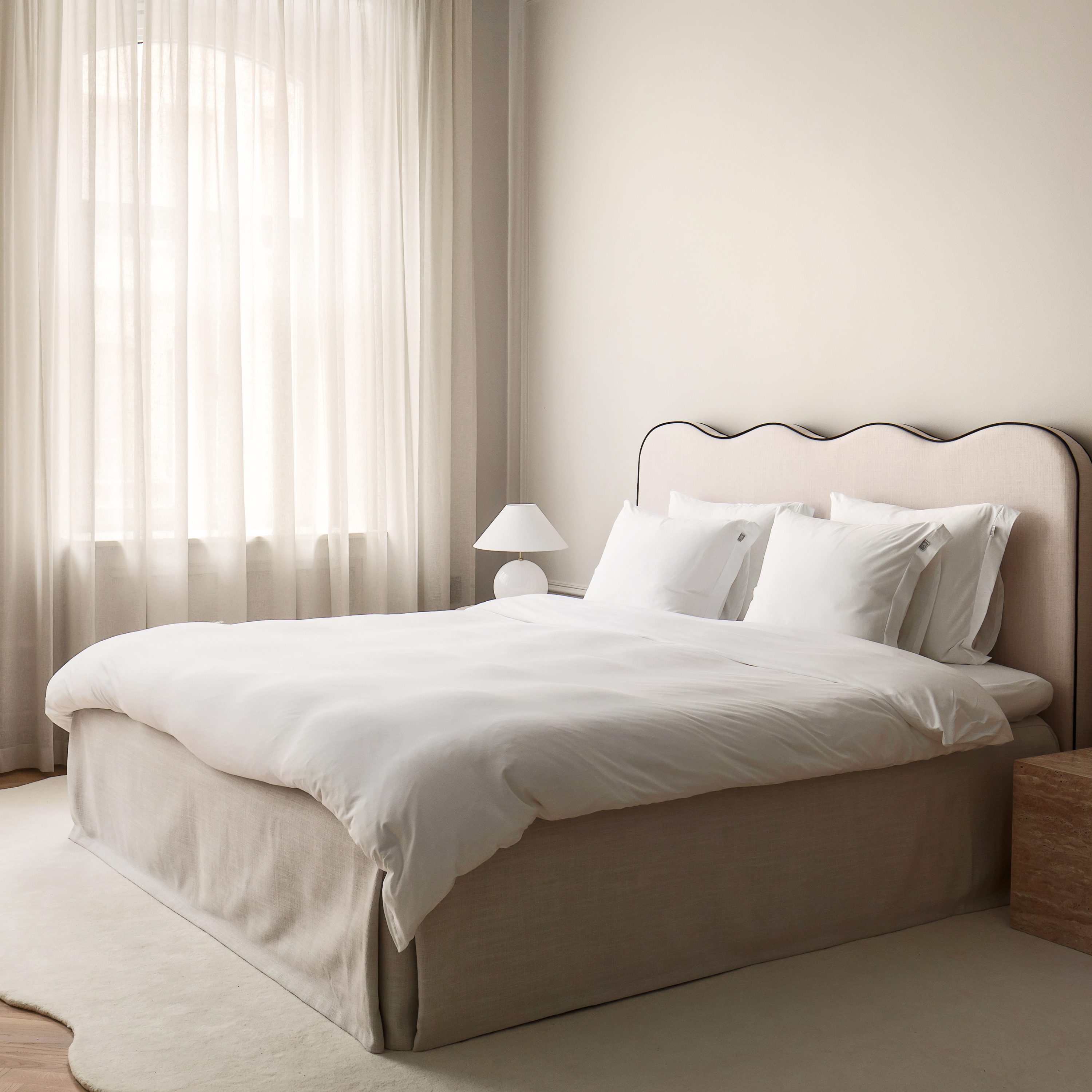 Beach House Company Plain Påslakan White Enkel