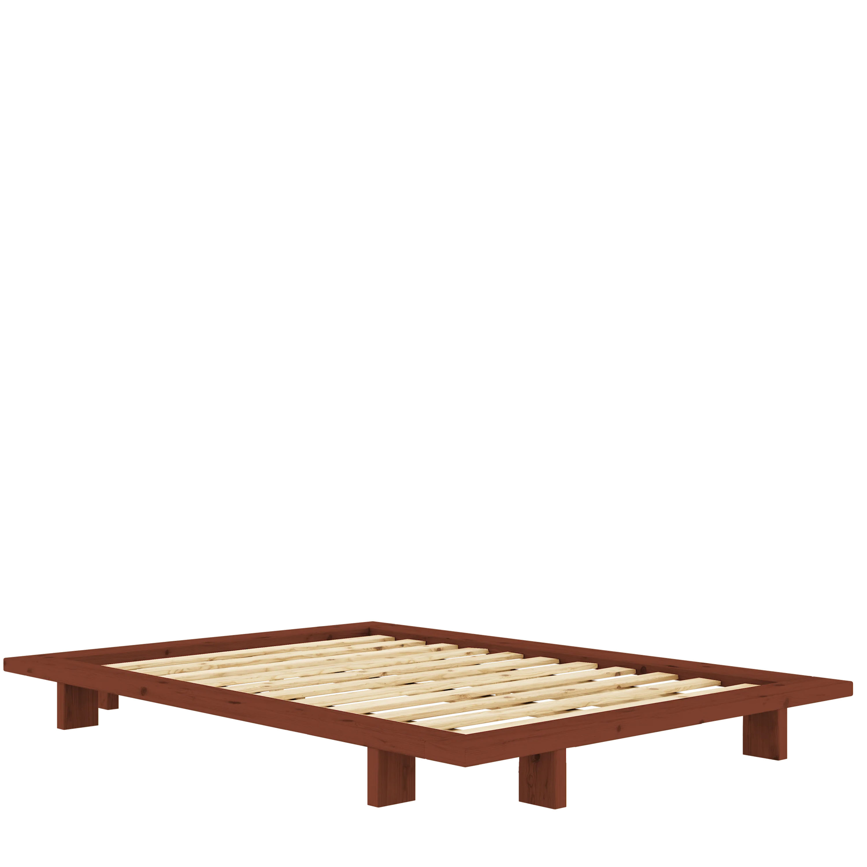 Japan Bettrahmen Terra Red 140x200