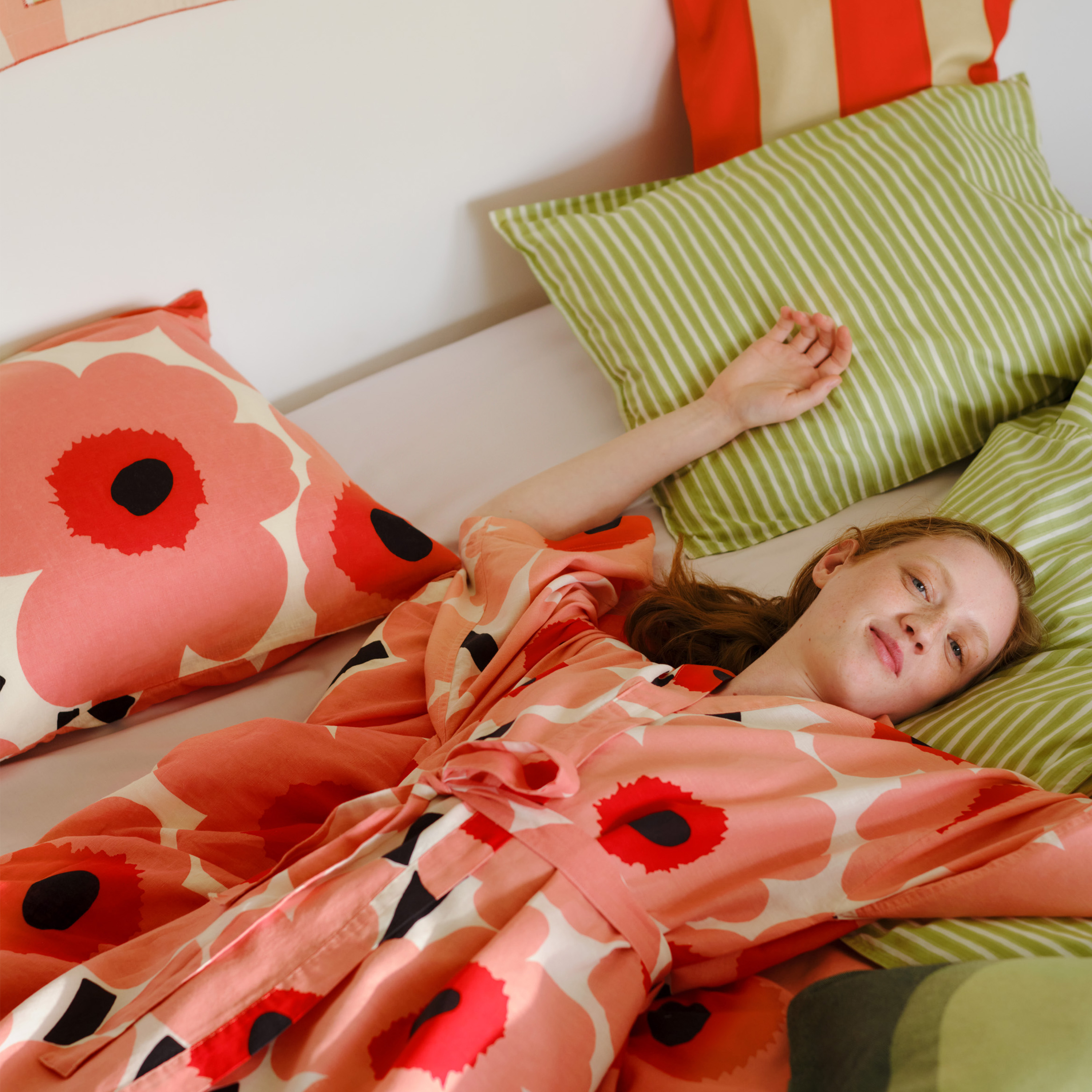 Marimekko Piccolo Påslaken Pære/Off White Dobbel