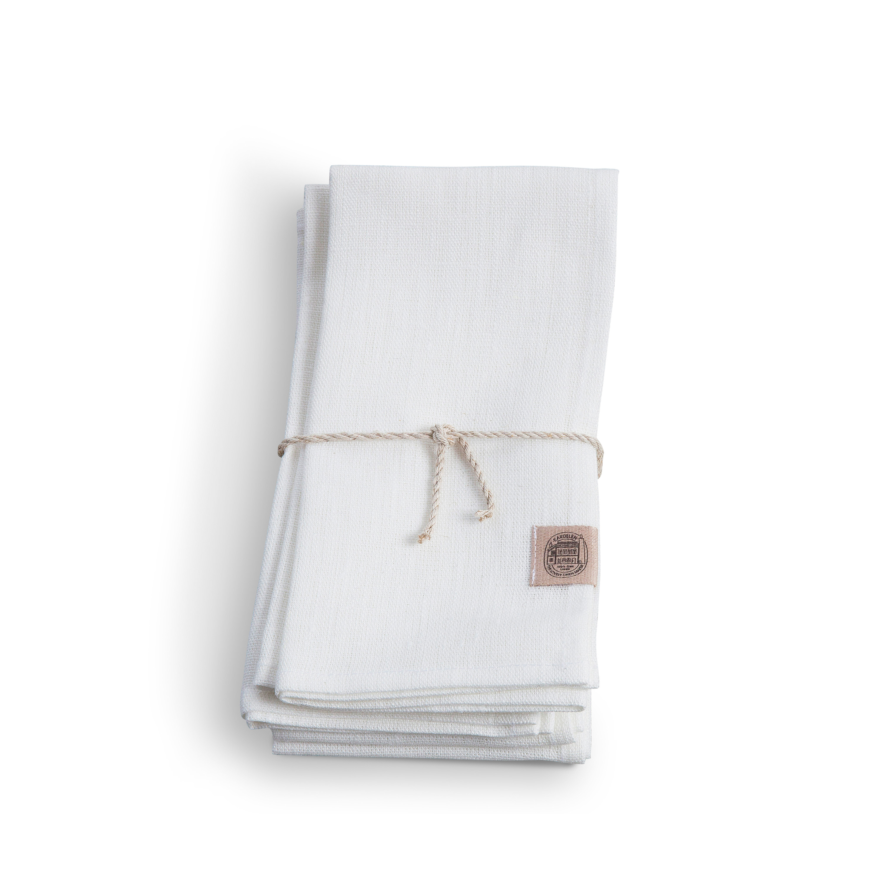 Classic Servett Linne Off white 4-Pack