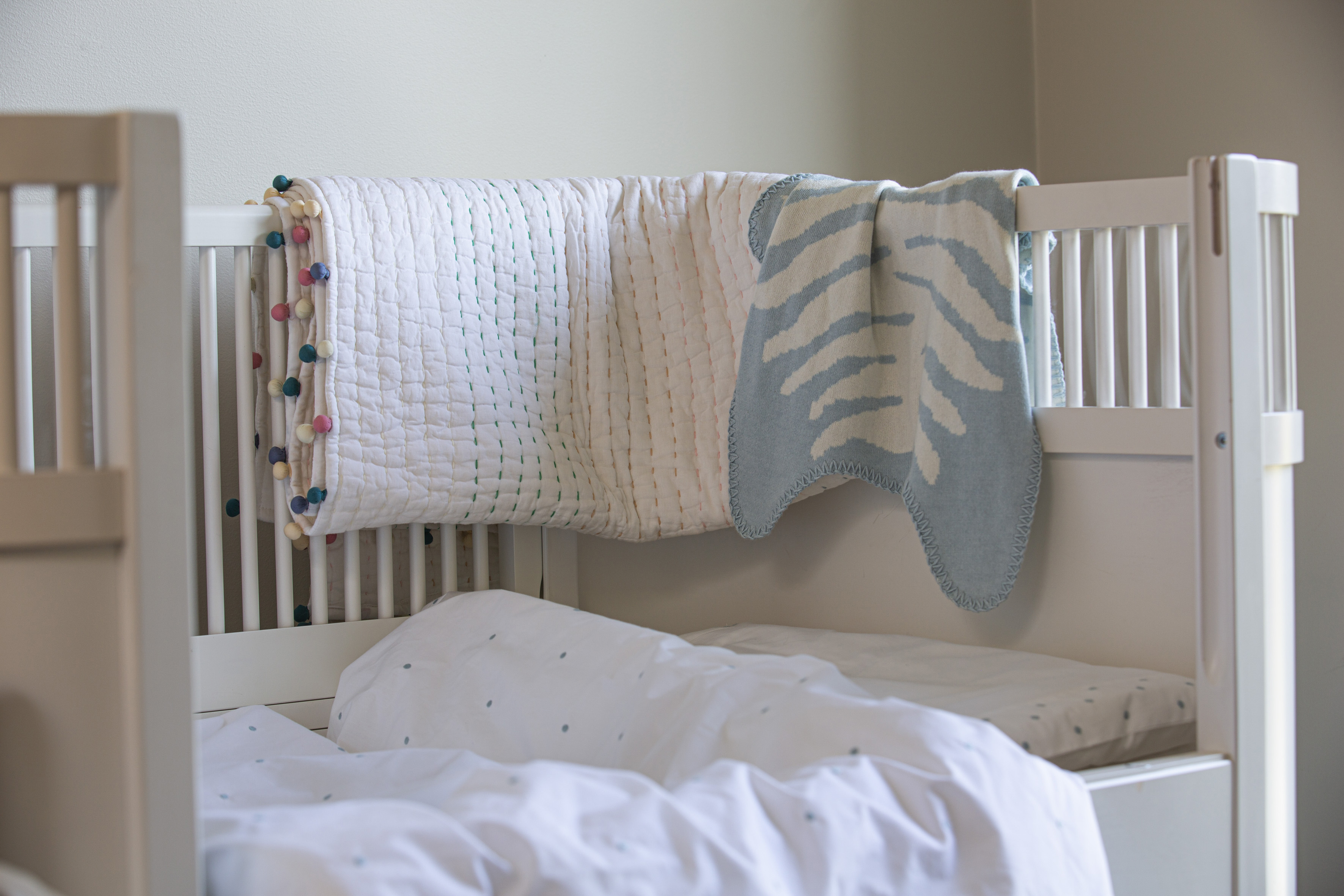 Mille Notti Bello Baby Påslakan EKO Spjälsäng Aqua