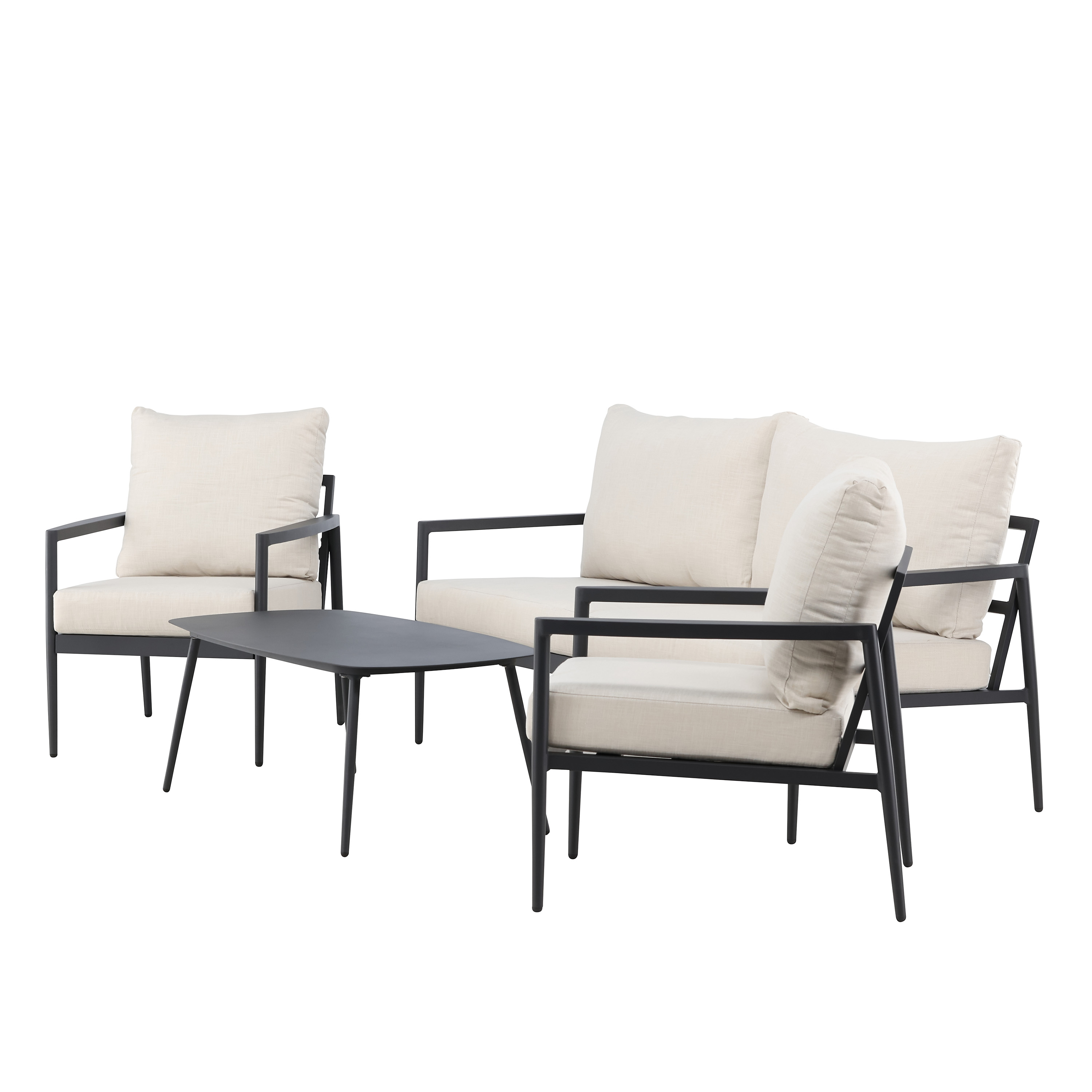 Venture Home Taromina Loungeset Black/Beige