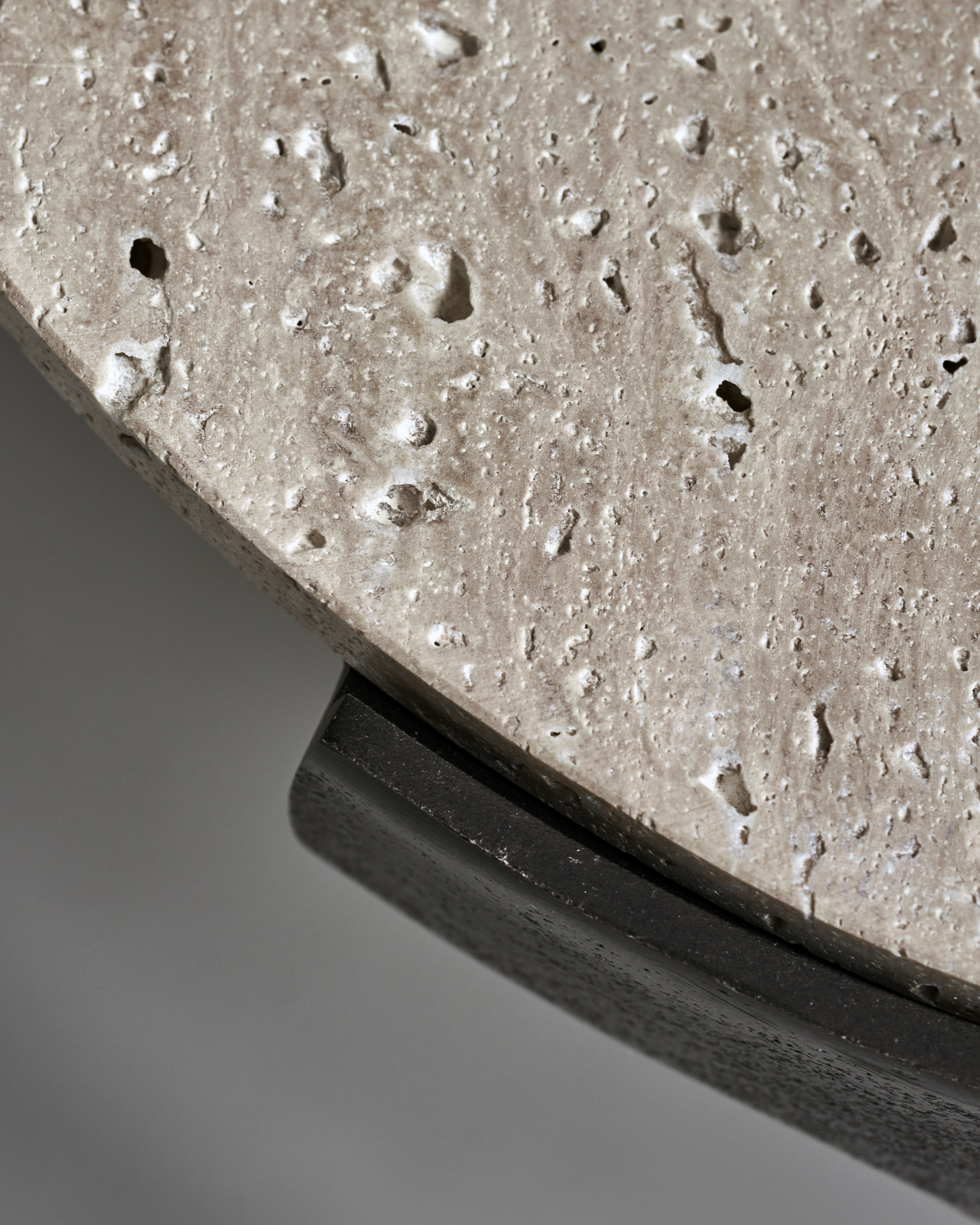 House Doctor Fula Sidobord Beige Ø45