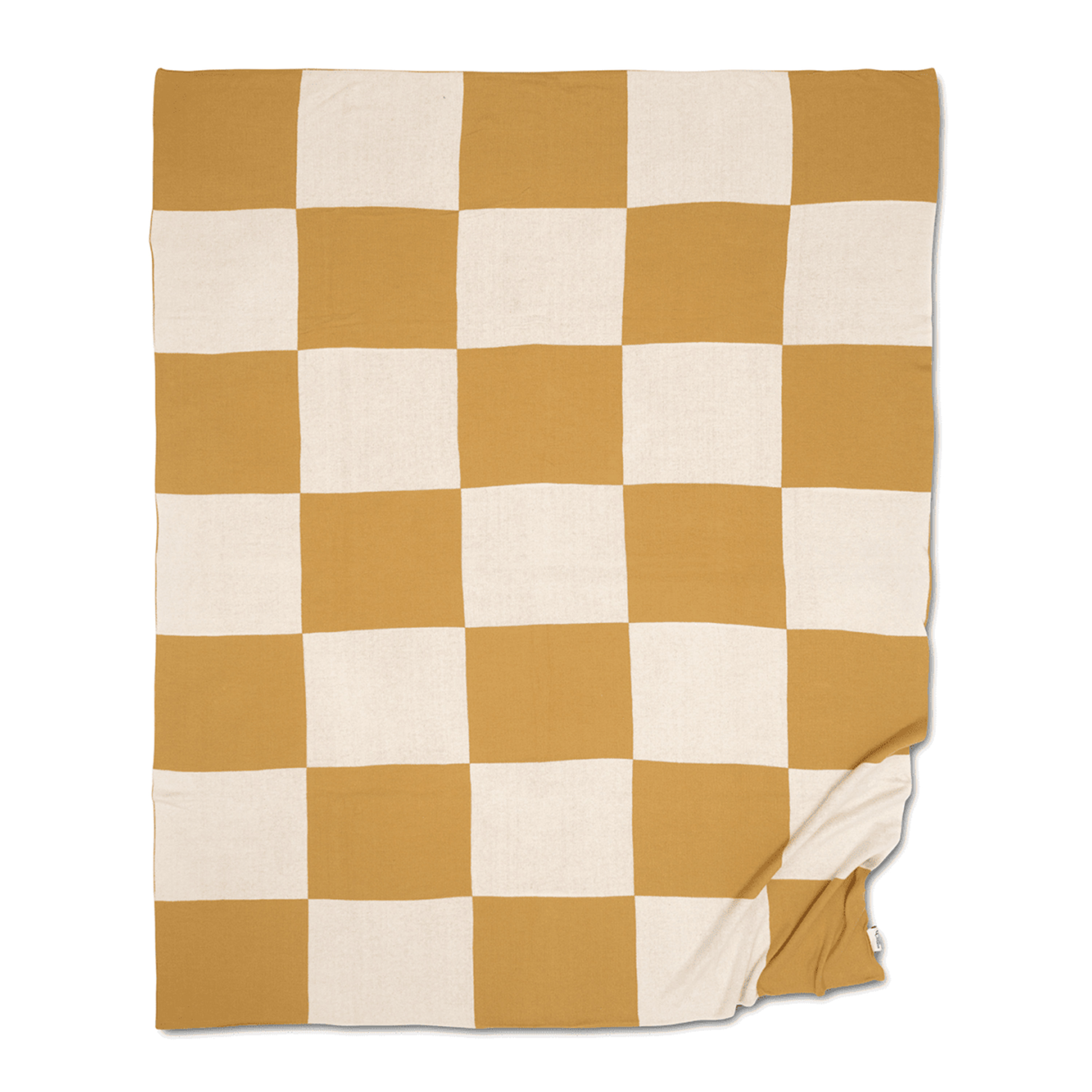 Classic Collection Square Torkkupeitto Keltainen 130x170