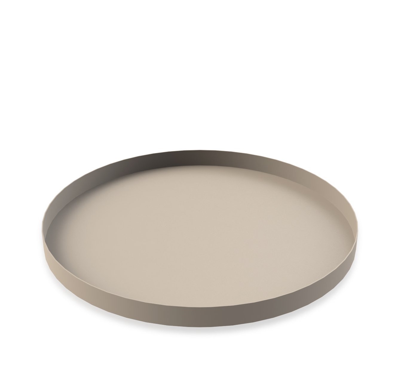 Cooee Design - Rund Große Sandplatte - Beige - Tabletts