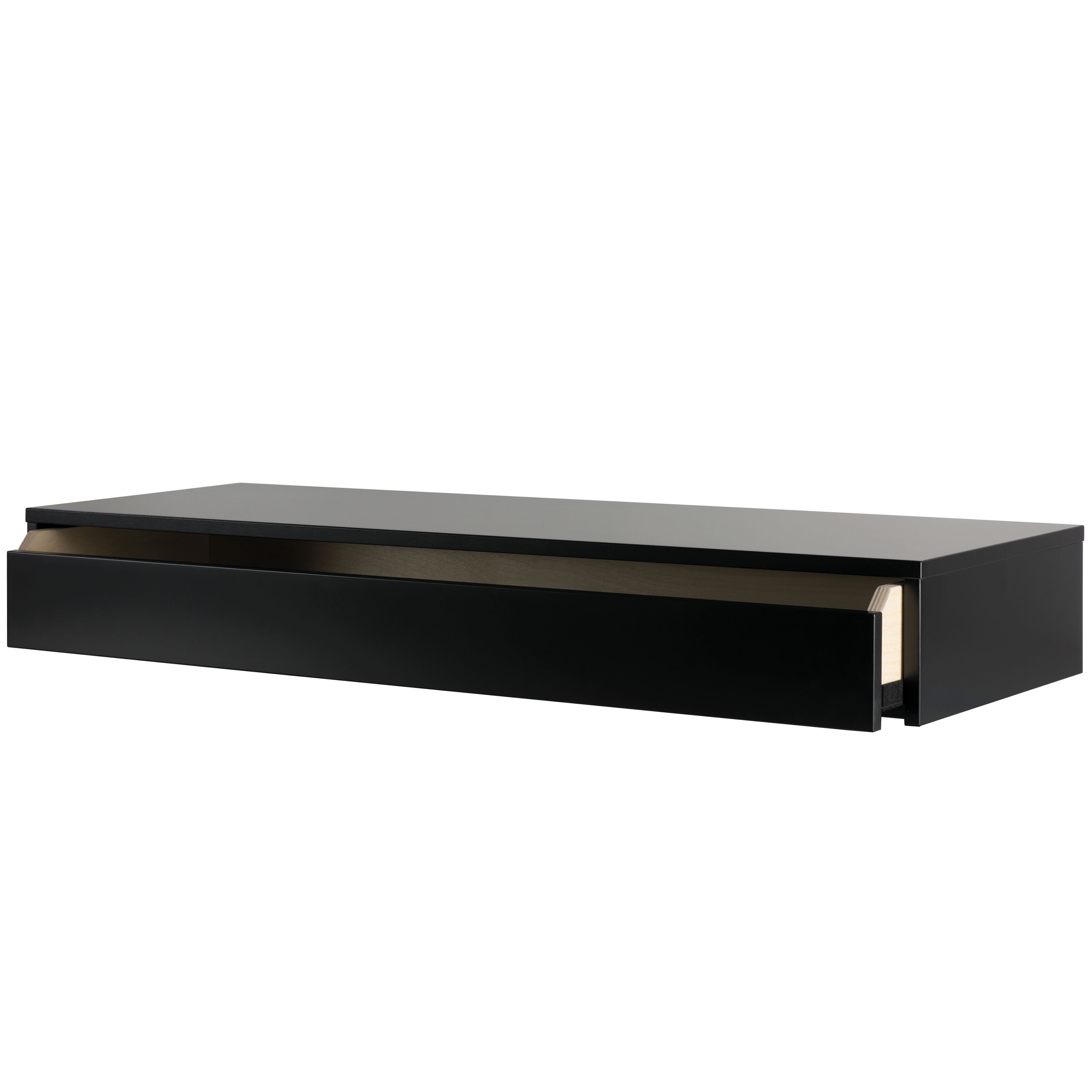 Maze Pythagoras Wandregal Schwarz 27x80cm