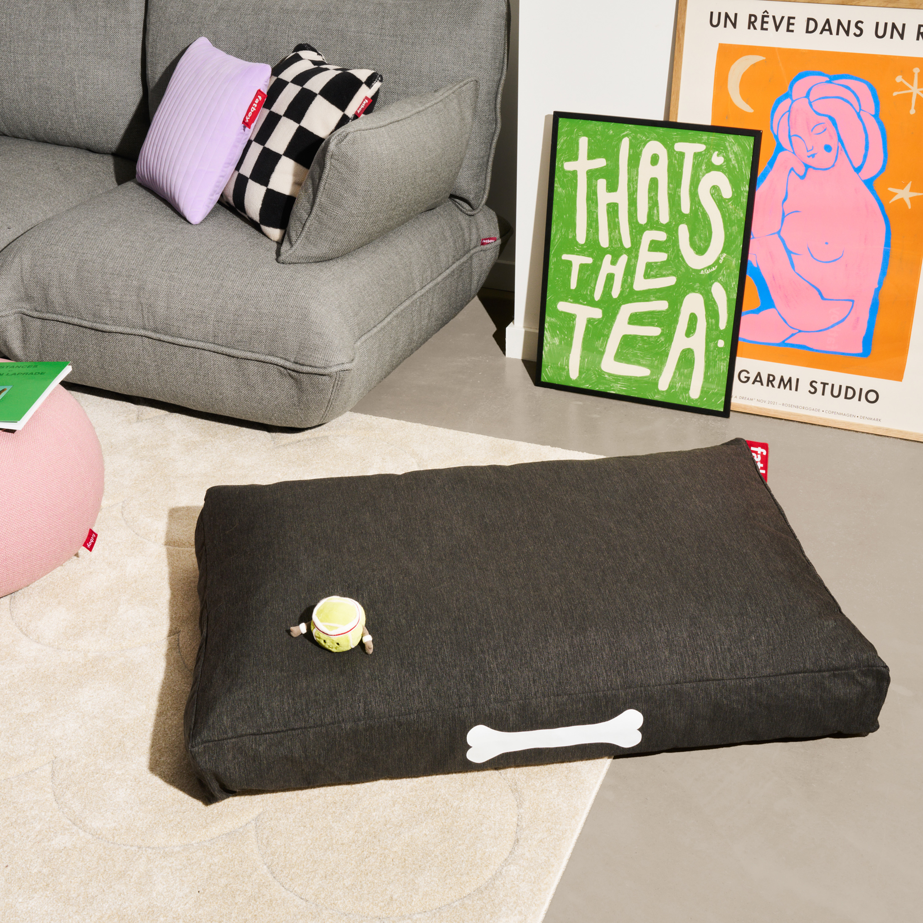 Fatboy Doggielounge Olefin Thunder Grey 120cm