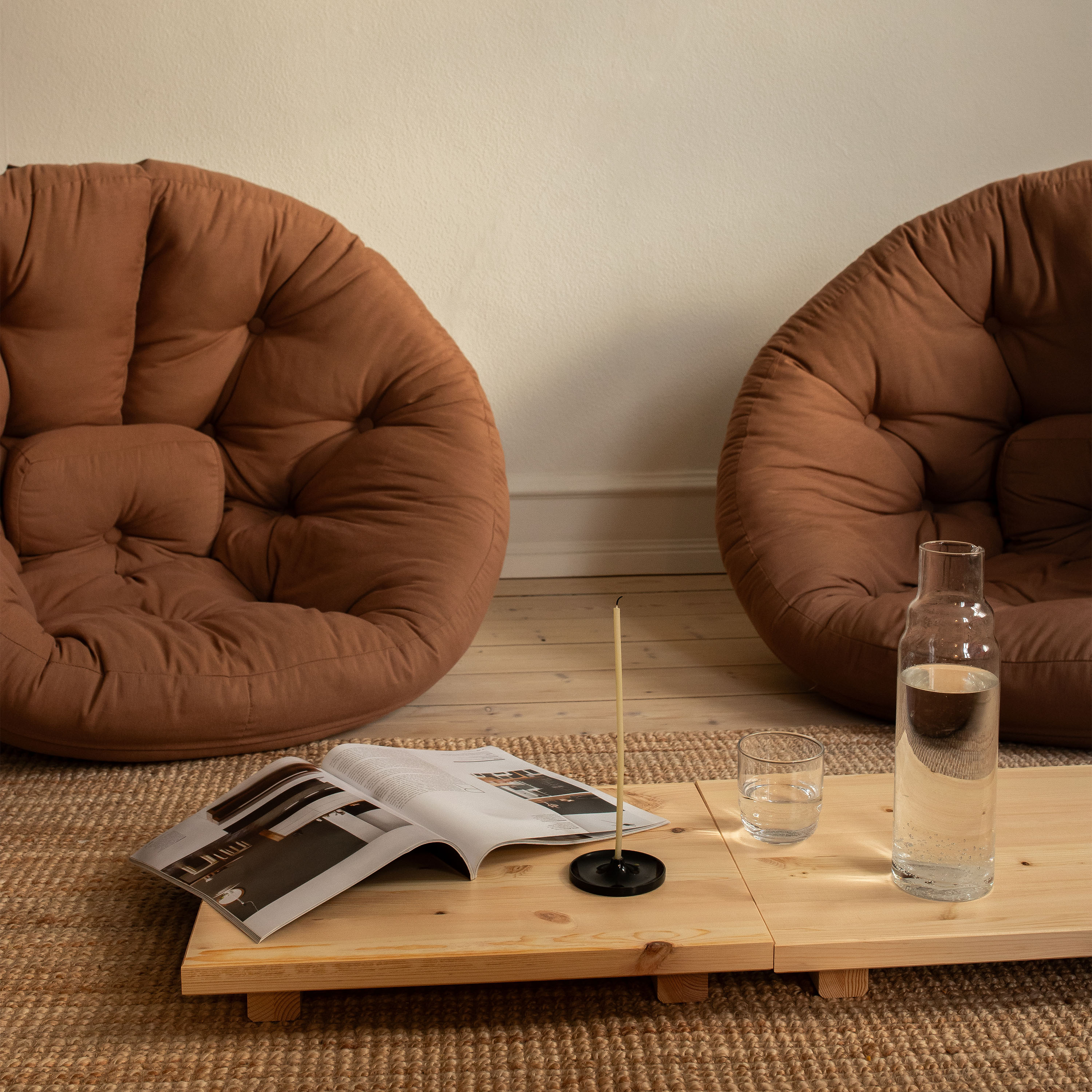 Karup Design Dock Sängbord Natur 34x45 2-pack