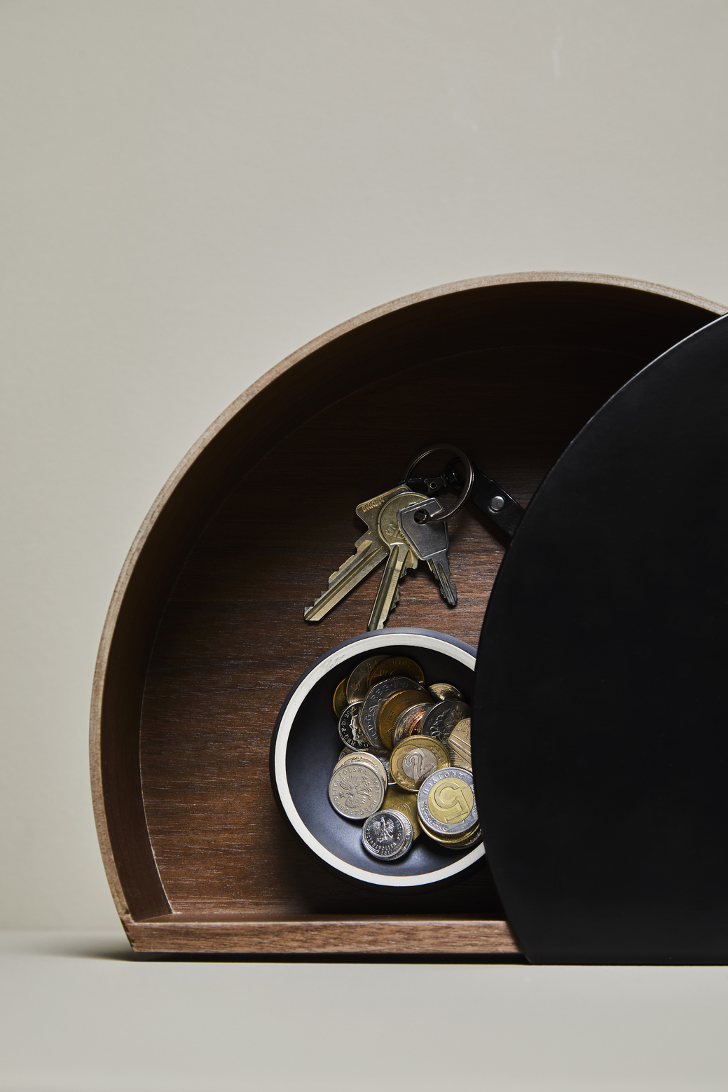 Woud Wallie Vägghängd Hylla Black/Walnut