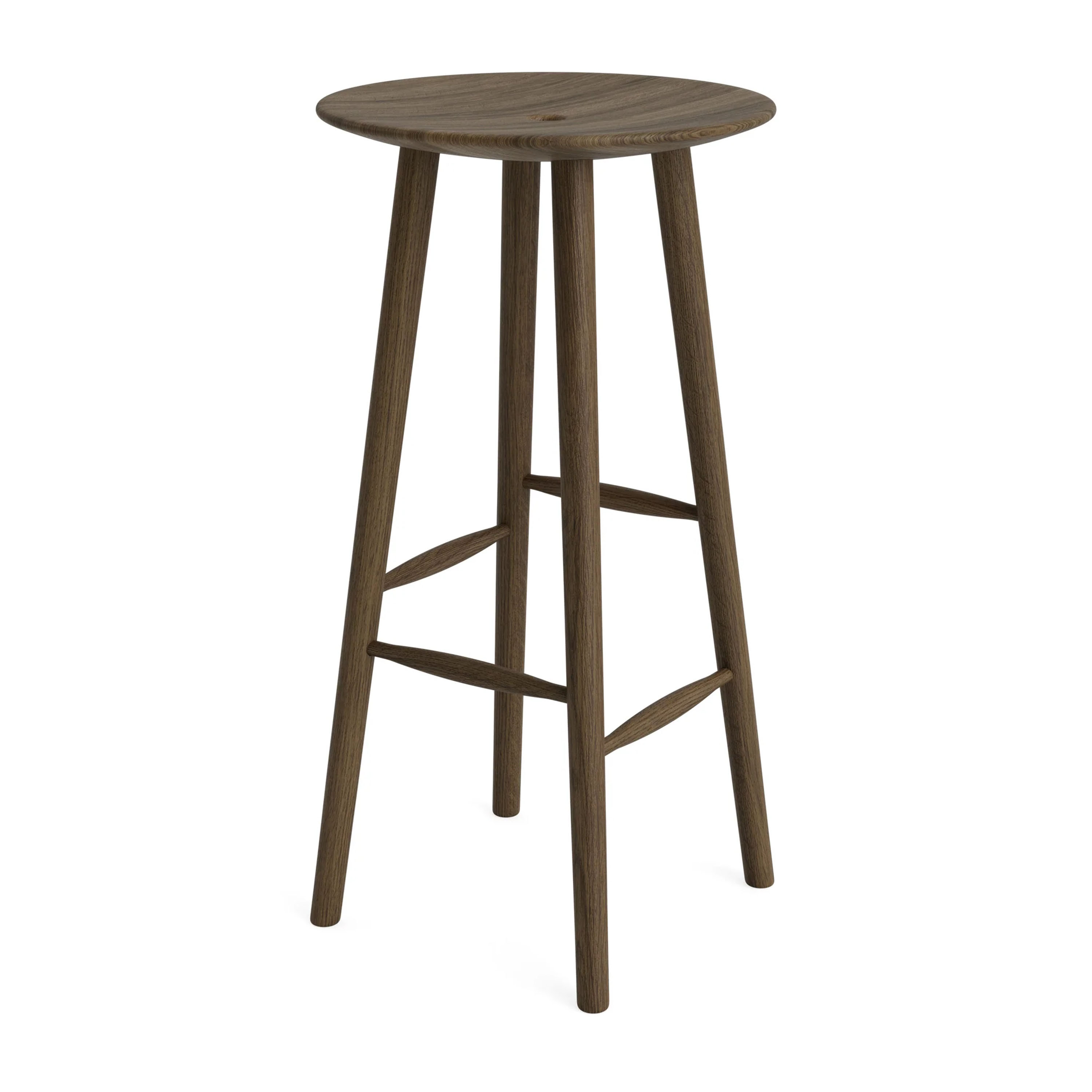DiVolo Barhocker Dunkel Gebeizte Eiche 75cm