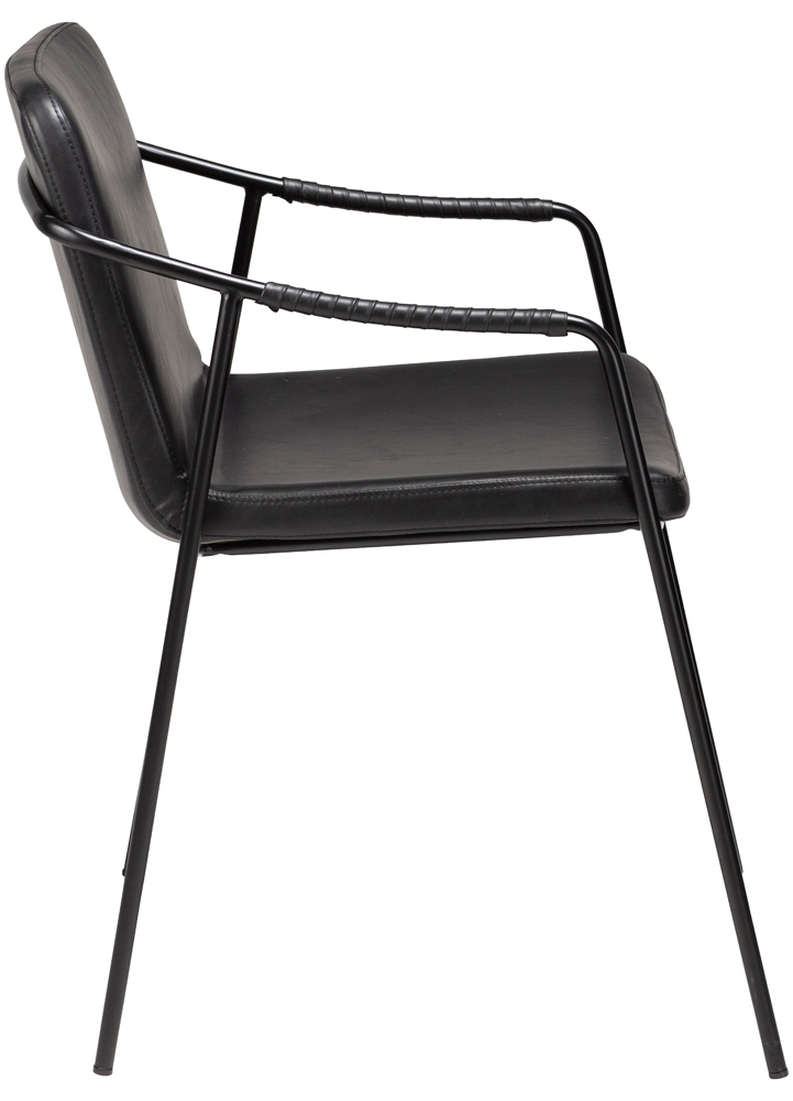 Dan Form Boto Ruokapöydän Tuoli Keinonahka Musta