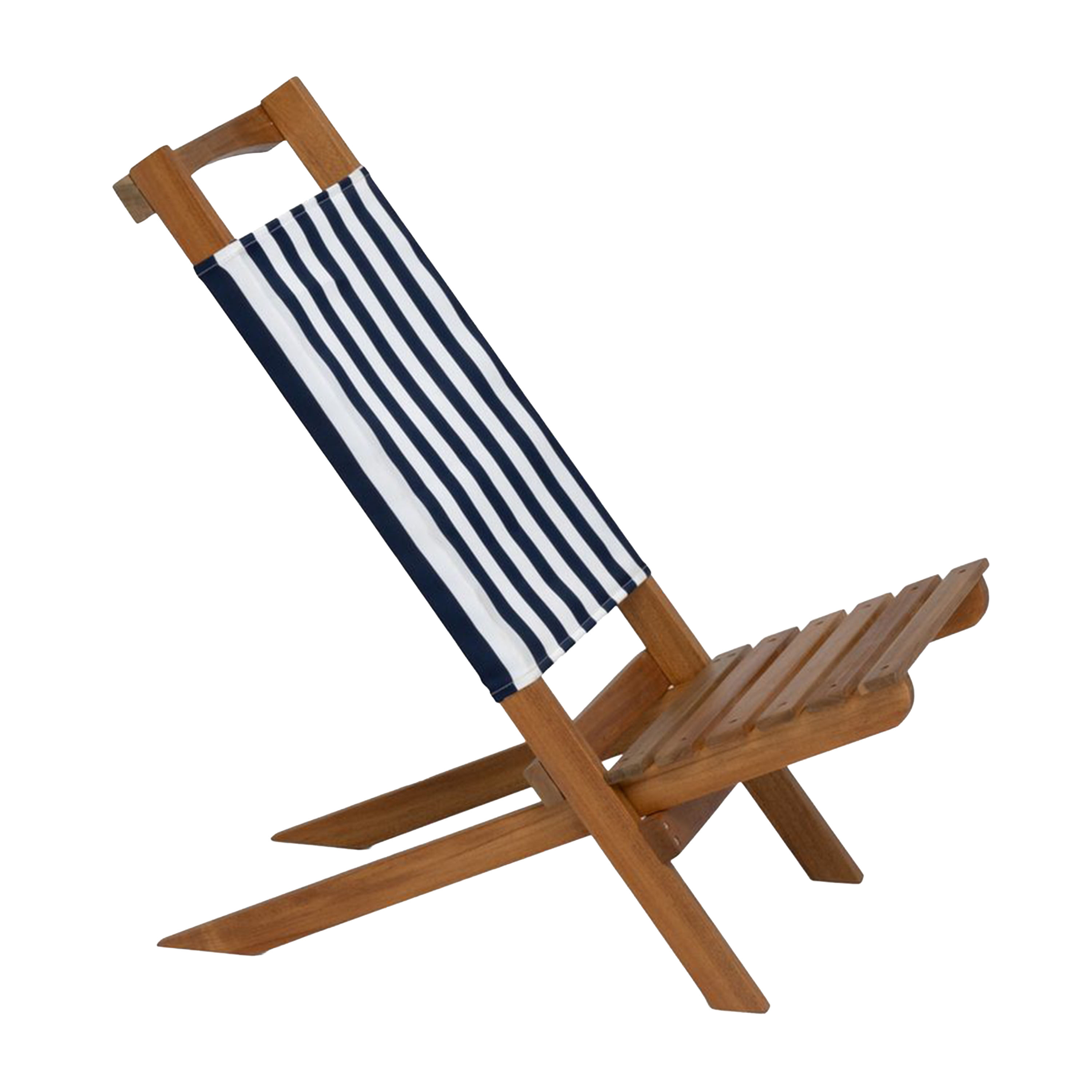 Hillerstorp Mölle Solstol Blå/Hvit 71cm