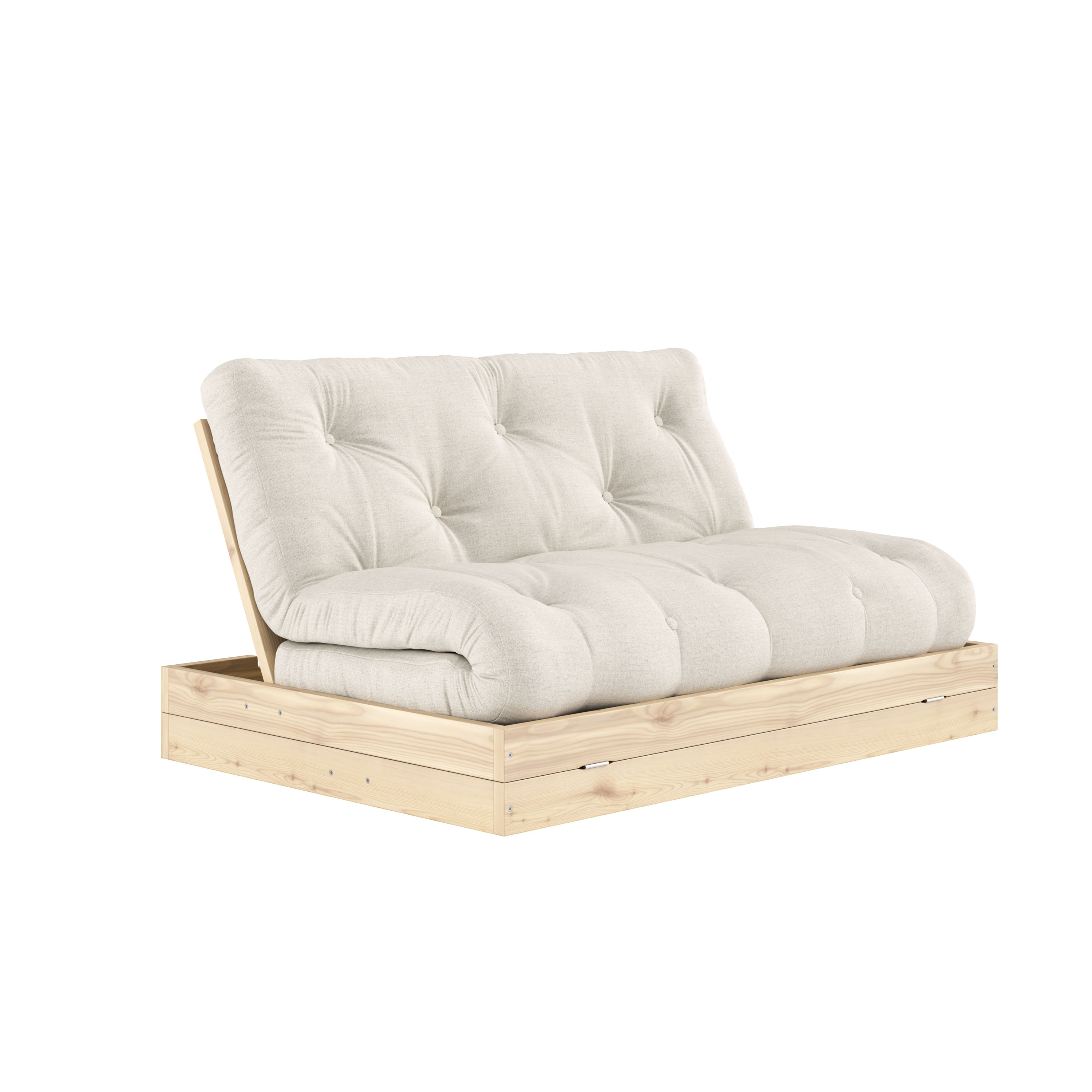 Karup Design - Flip Schlafsofa Raw mit Matratze Linen 140x200 - Beige