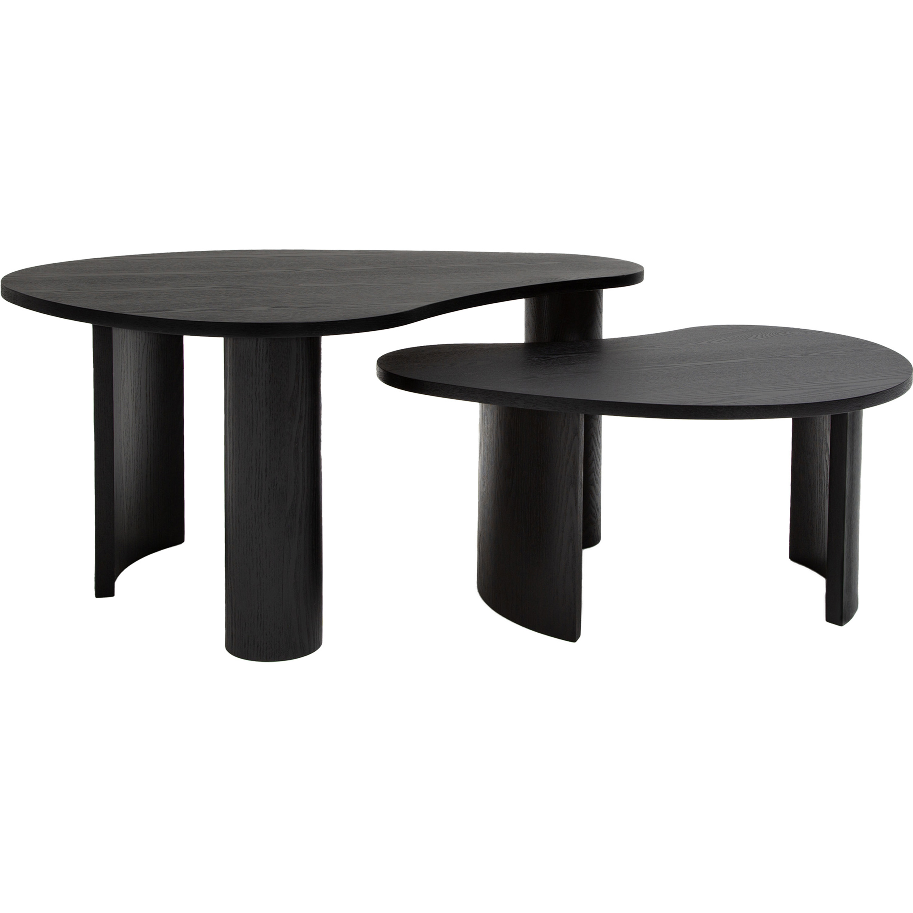 Carolin Satsbord Svart 2-pack